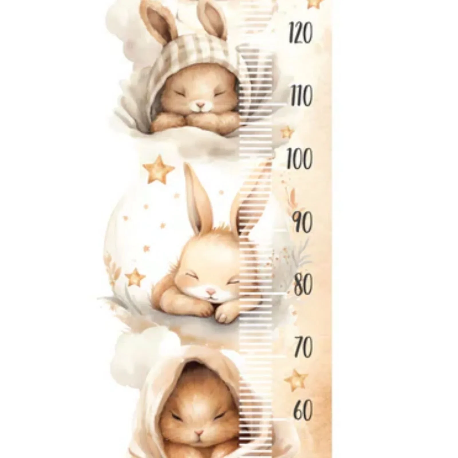 Live Vida Sleeping Bunny Height Chart Sticker - Image 2