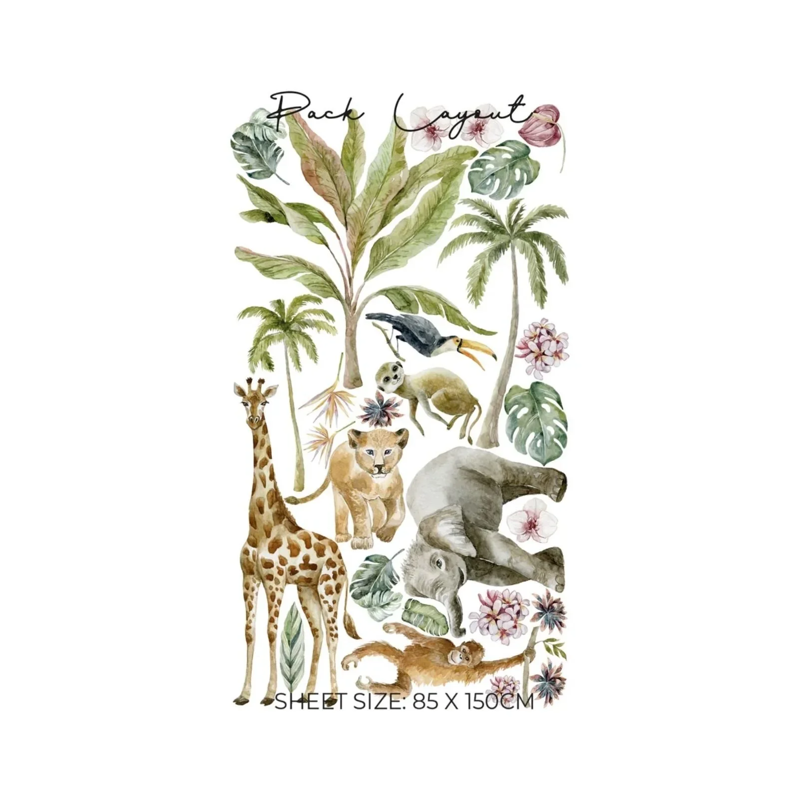 Live Vida Tropical Giraffe Large Wall Stickers - Image 2