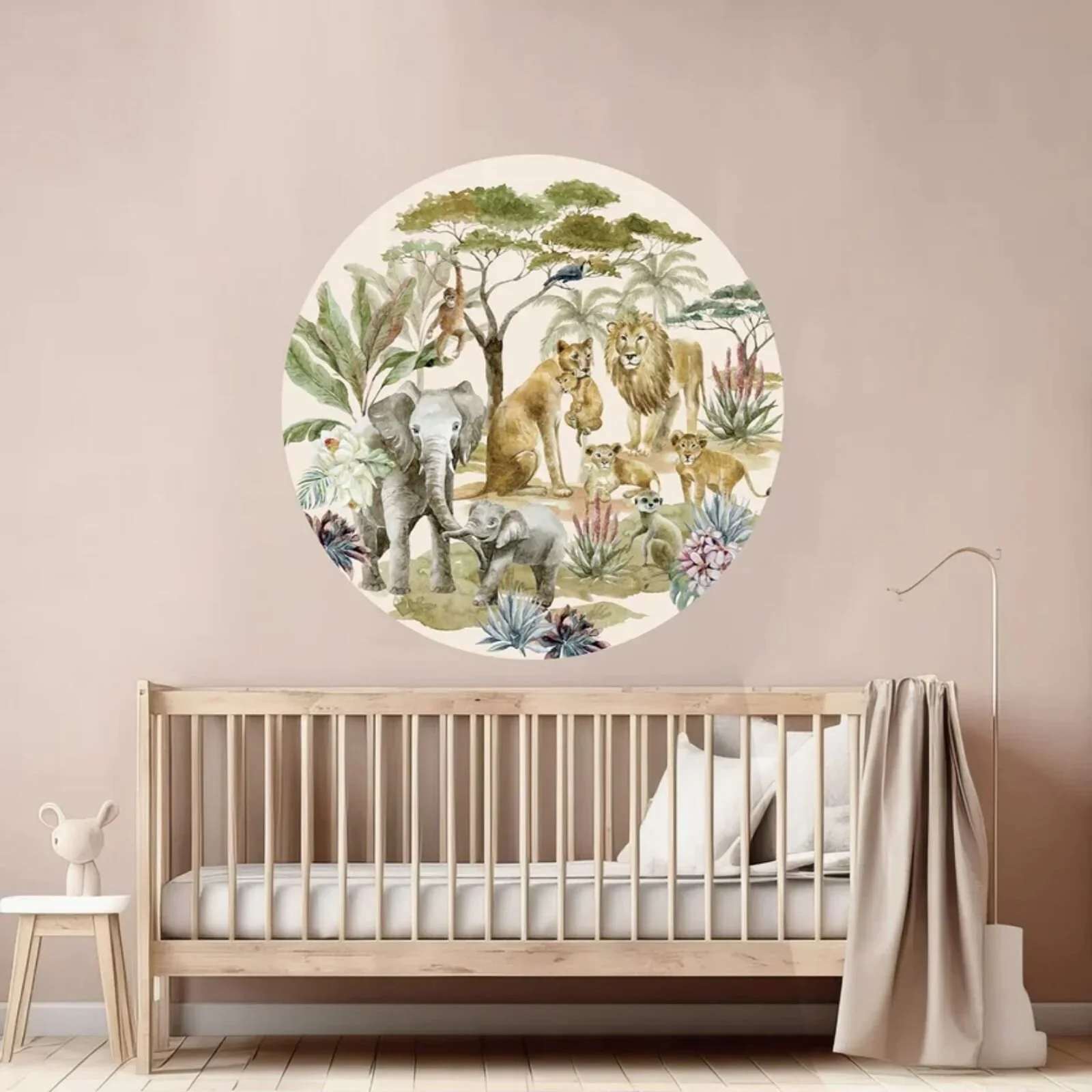 Live Vida Tropical Safari Circle Wall Sticker - Image 3