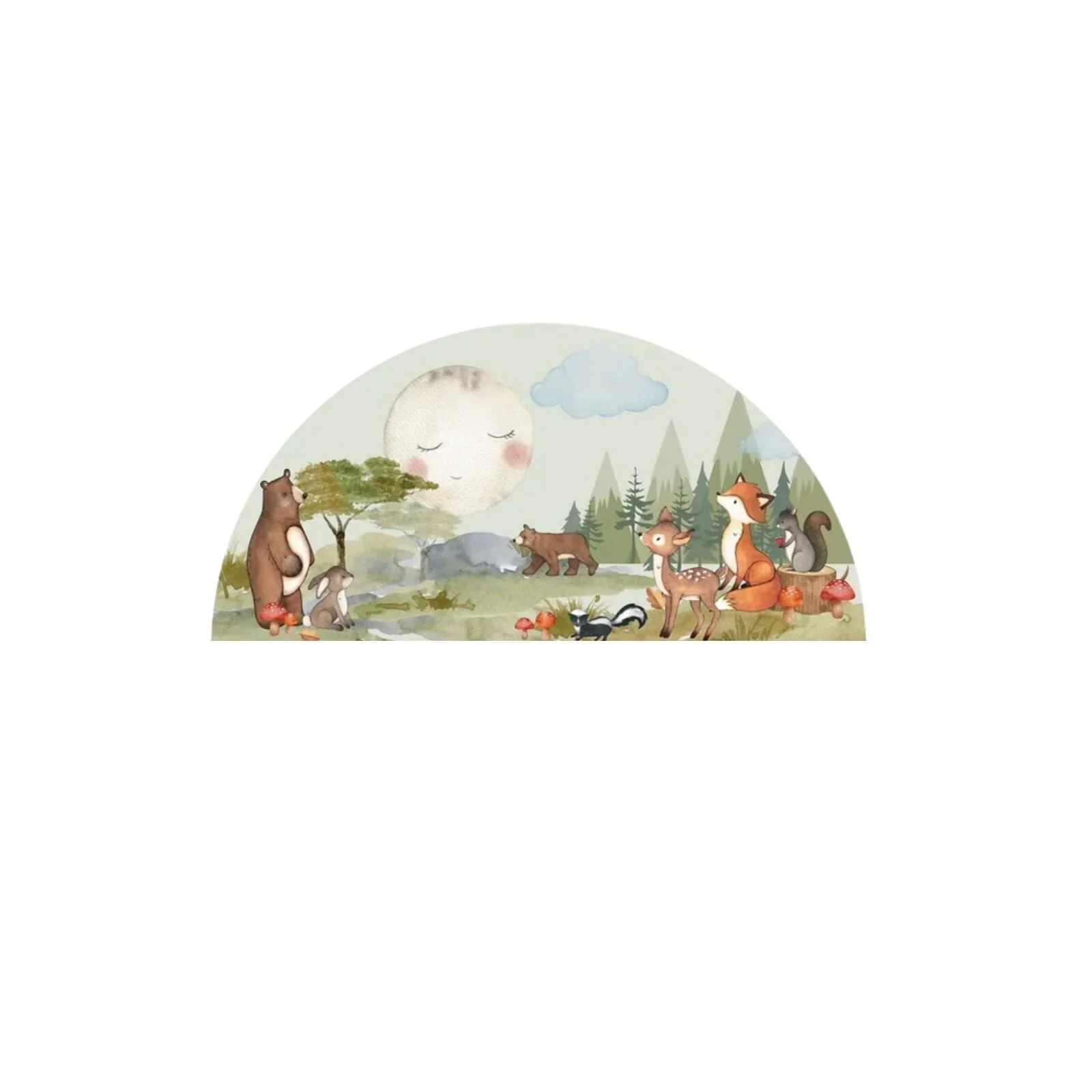Live Vida Woodland Semi-Circle Wall Sticker - Image 3
