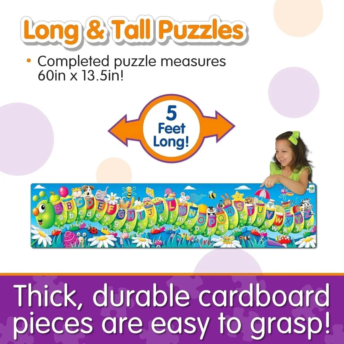 Long & Tall Puzzle ABC Caterpillar Letters - Image 3