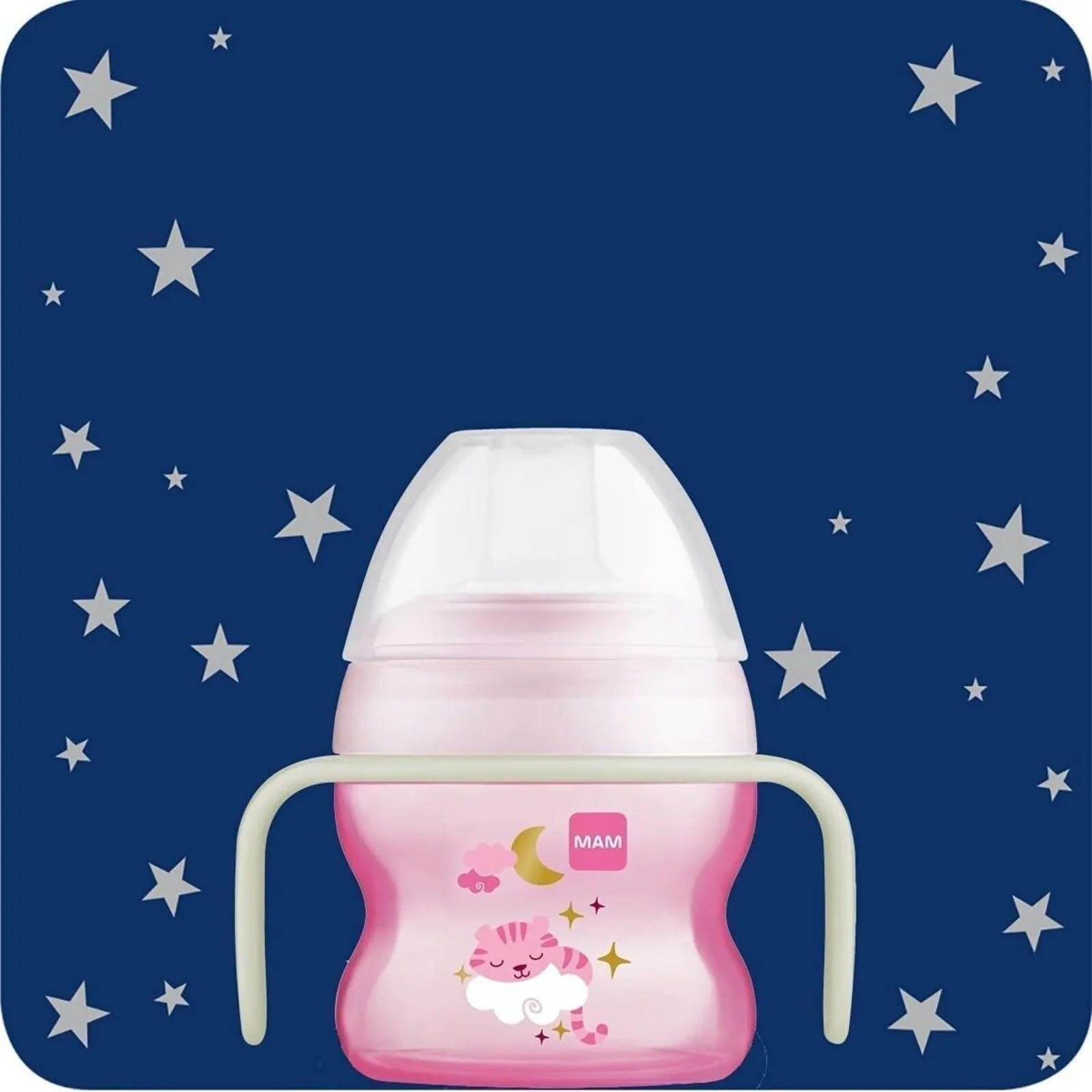 MAM Starter Cup & Glow with Handles 150 ml - Pink - Image 5