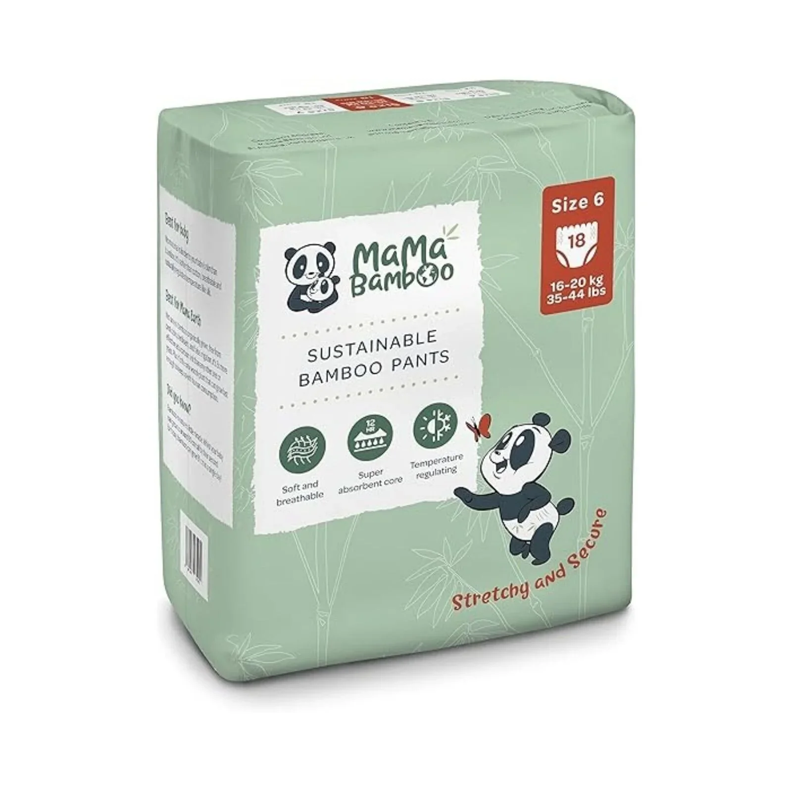 Mama Bamboo Eco Nappy Pants Size 6 - 18 nappies - Image 2