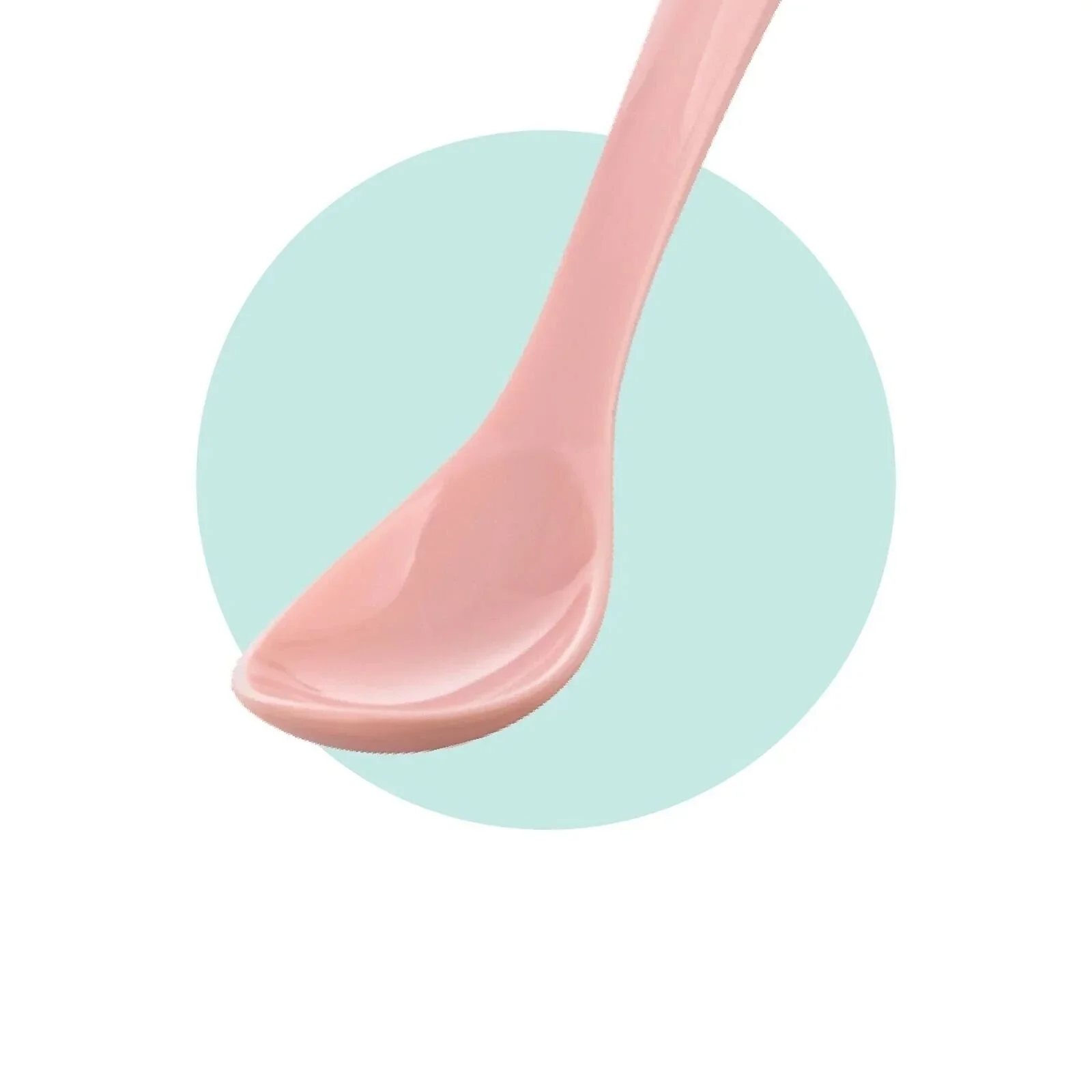 Mamajoo Silicone Spoons with Case Pack of 2 - Powder Pink & Blush - Image 3