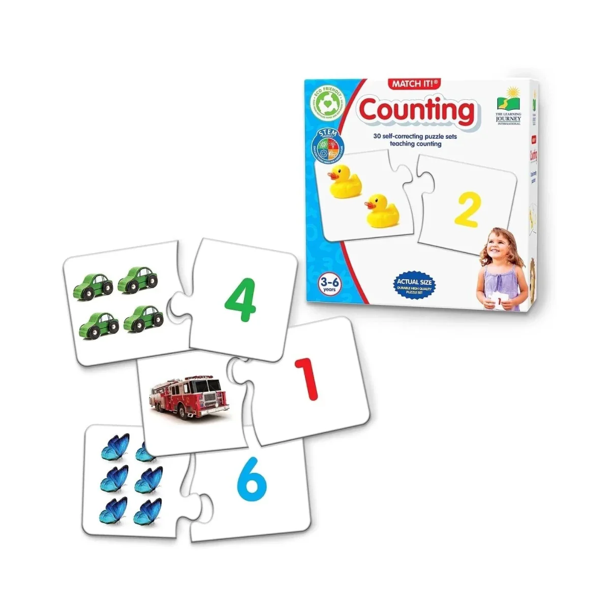 Match it! Counting Puzzle Cards - Image 2