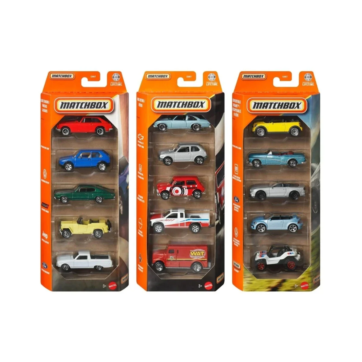 Matchbox 1:64 Scale Basic Cars 5 pcs Assorted - Image 3