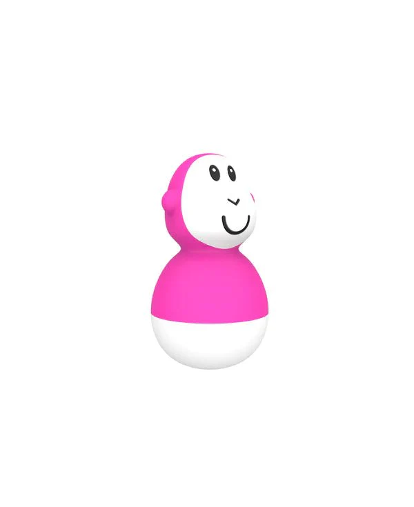 Matchstick Monkey Bathtime Wobblers - Pink & Cool Grey - Image 3
