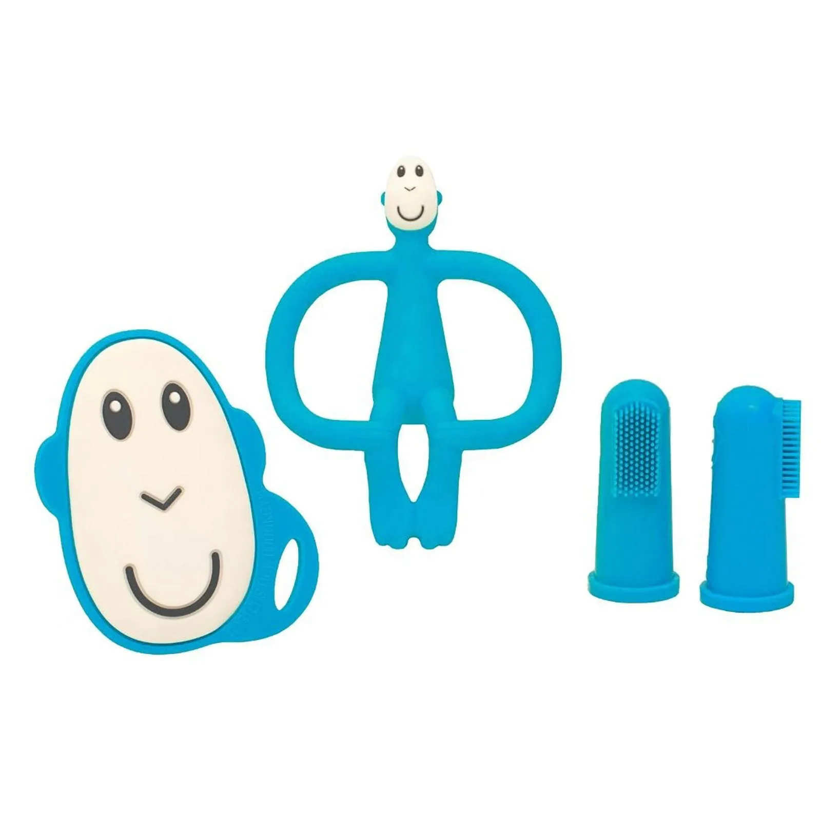 Matchstick Monkey Monkey Teething Starter Set - Blue - Image 3