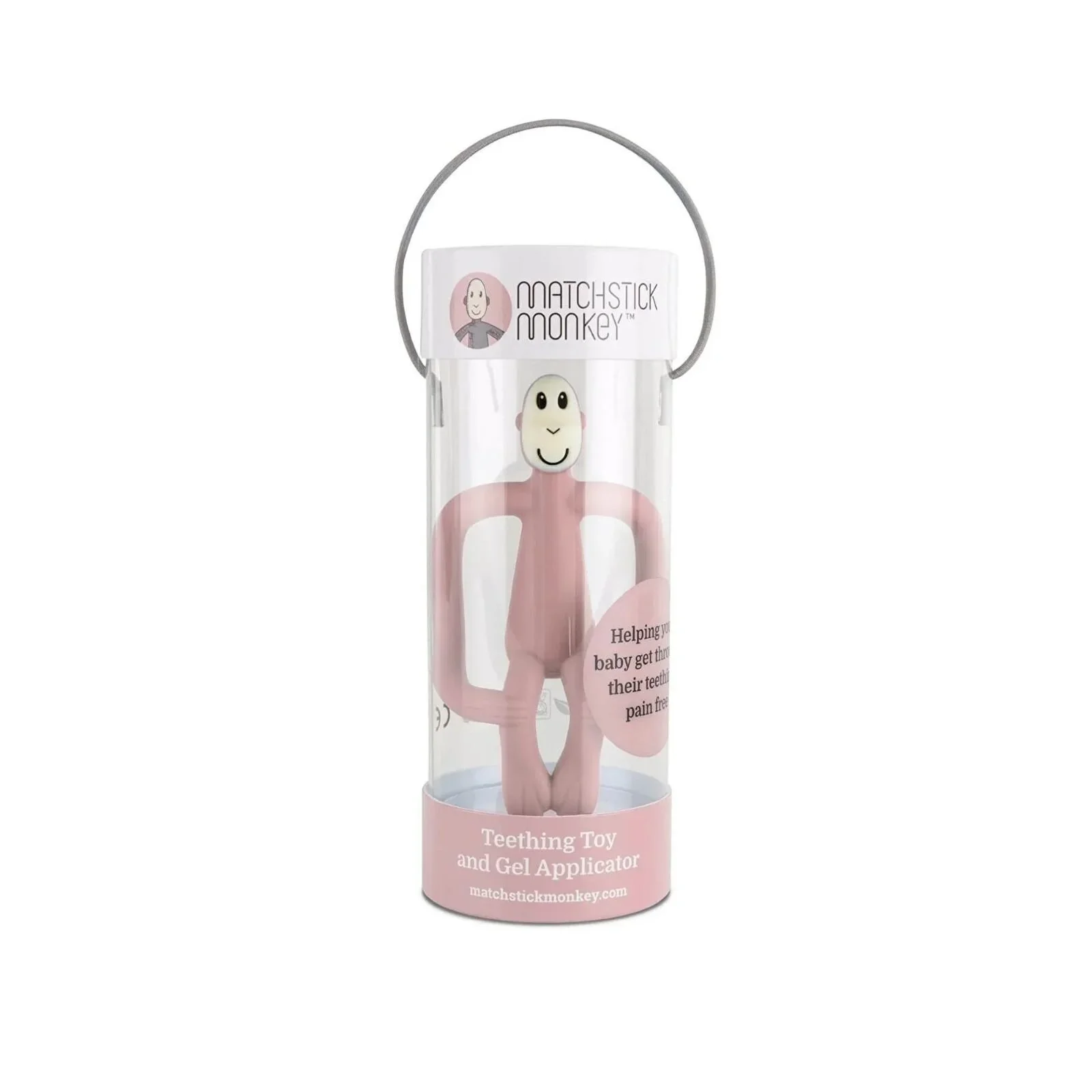 Matchstick Monkey Original Teething Toy - Dusty Pink - Image 4