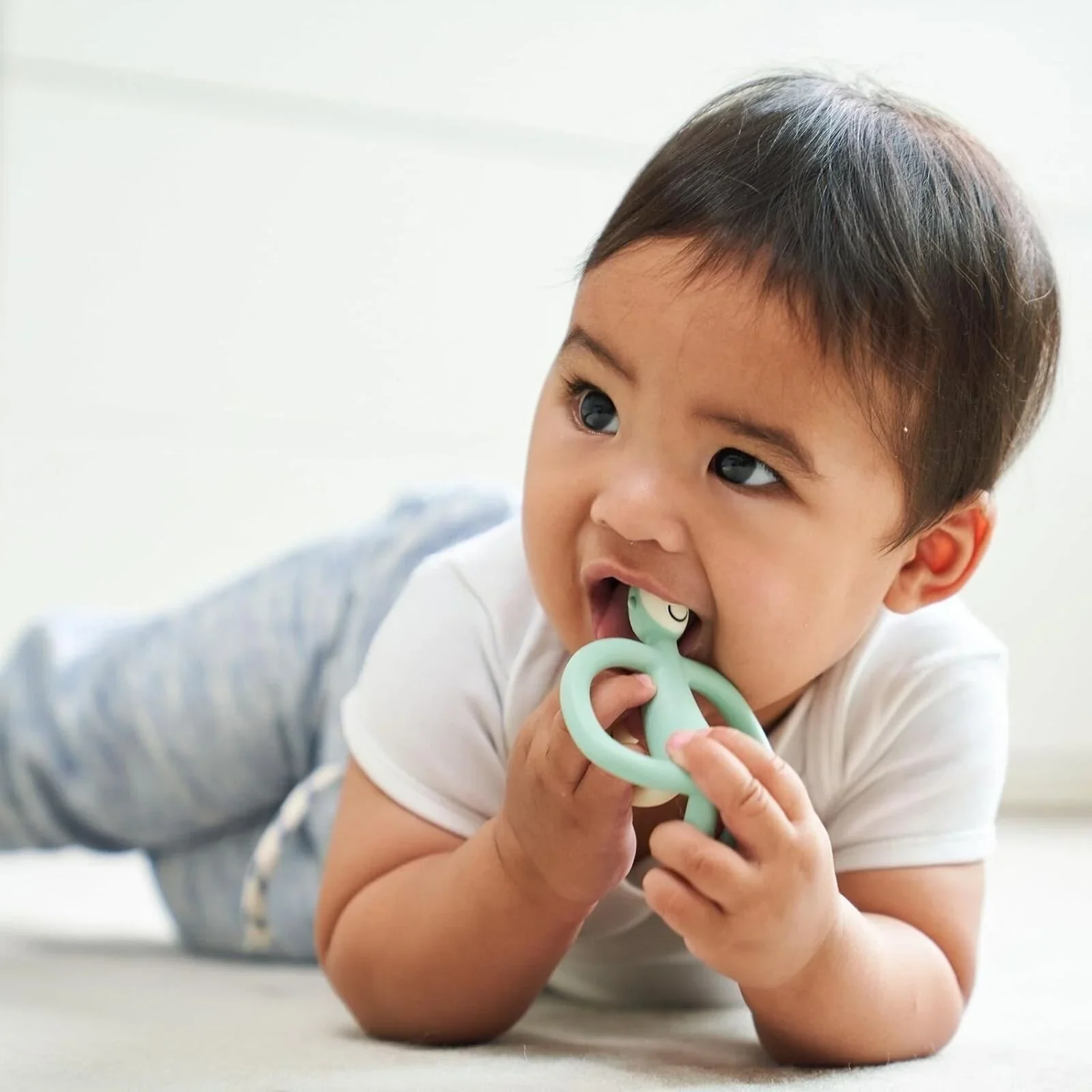 Matchstick Monkey Original Teething Toy - Mint Green - Image 3