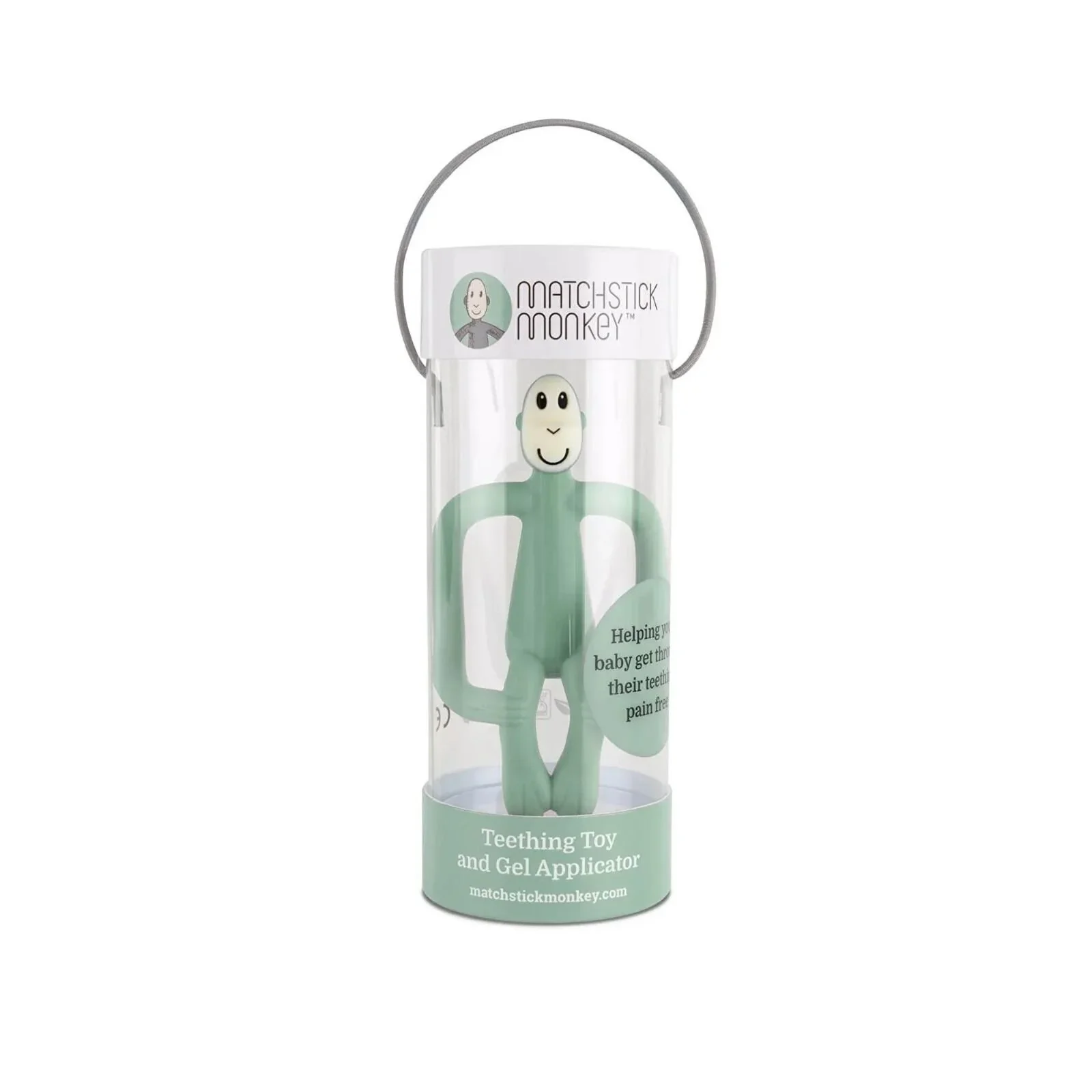 Matchstick Monkey Original Teething Toy - Mint Green - Image 4