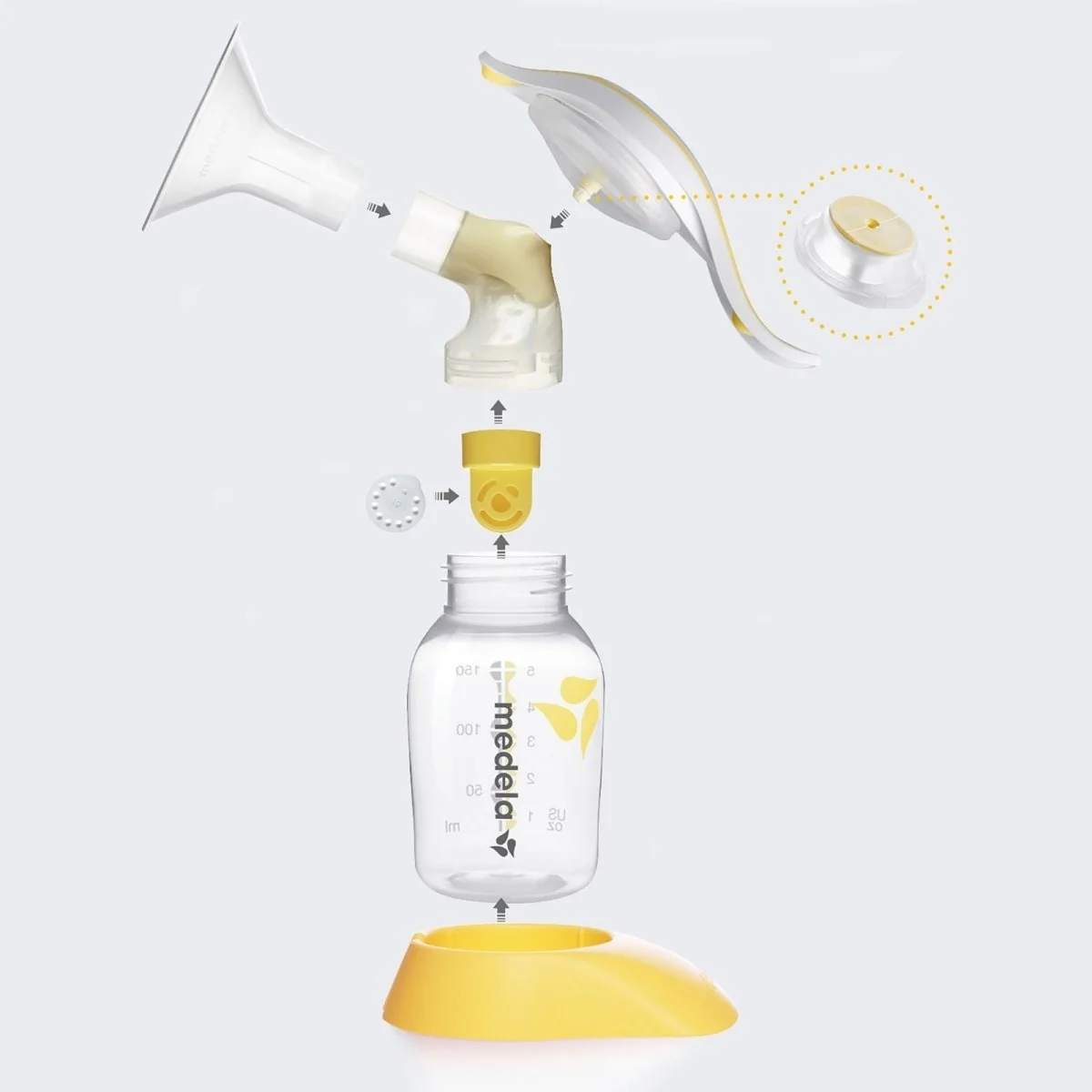 Medela Harmony Manual Breast Pump & Feed Set - Image 5
