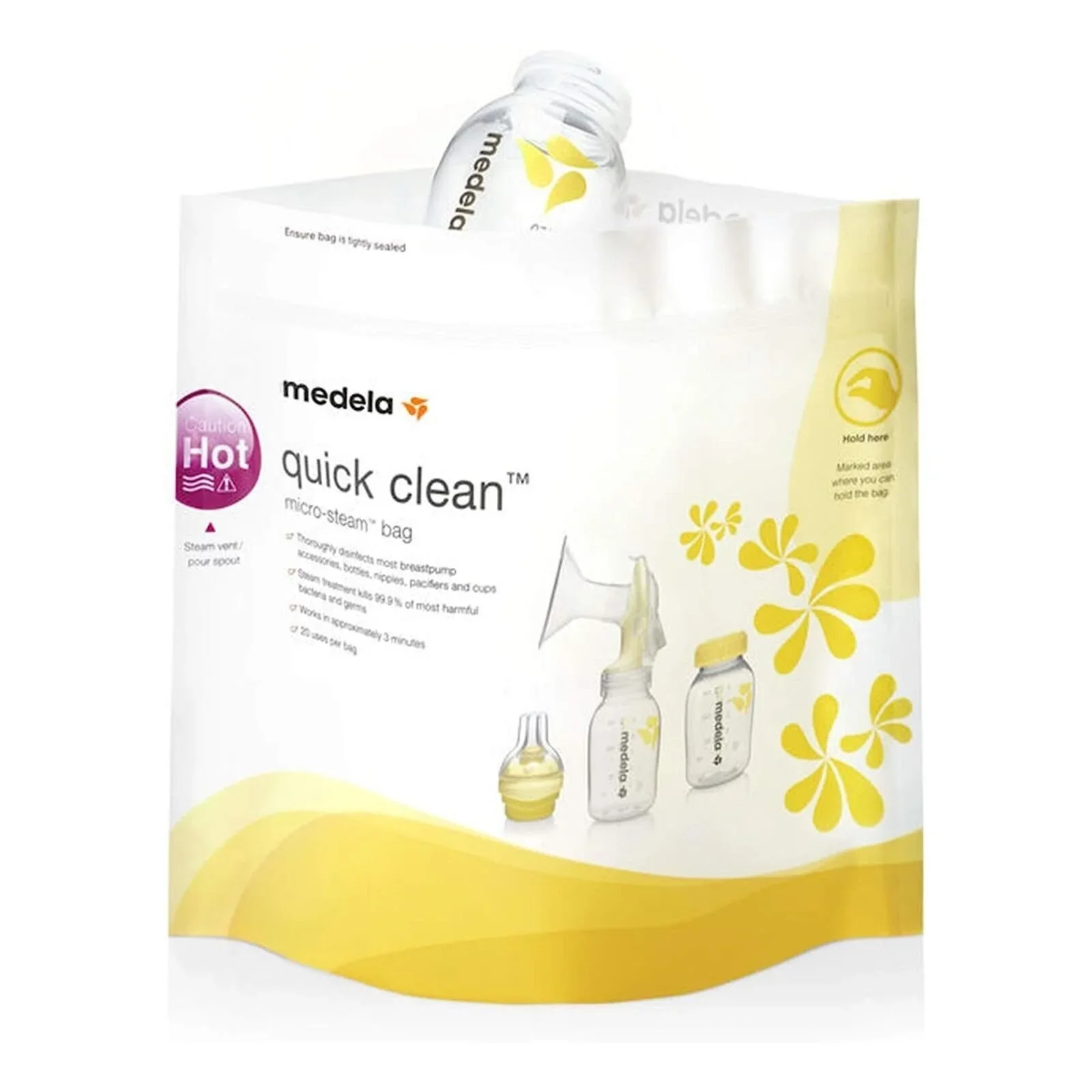 Medela Quick Clean Micro-Steam Bags Pack of 5 - Image 3