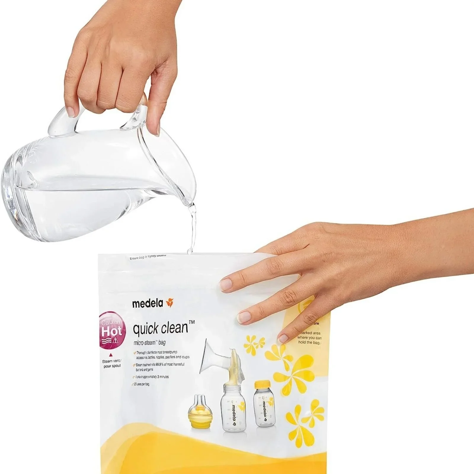 Medela Quick Clean Micro-Steam Bags Pack of 5 - Image 4