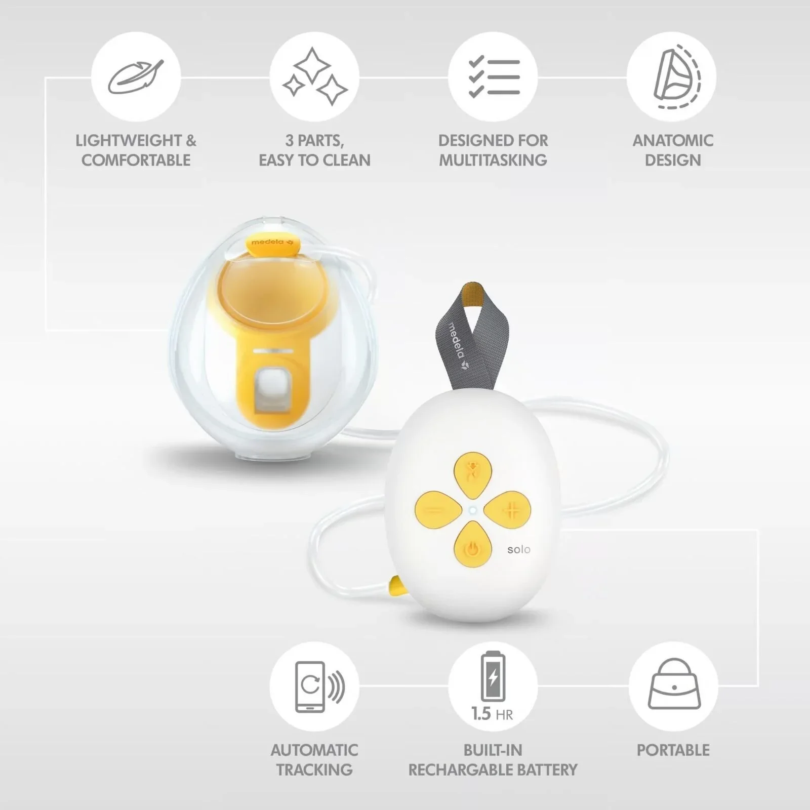 Medela Solo Hands-Free Single Electric Breast Pump - Image 2