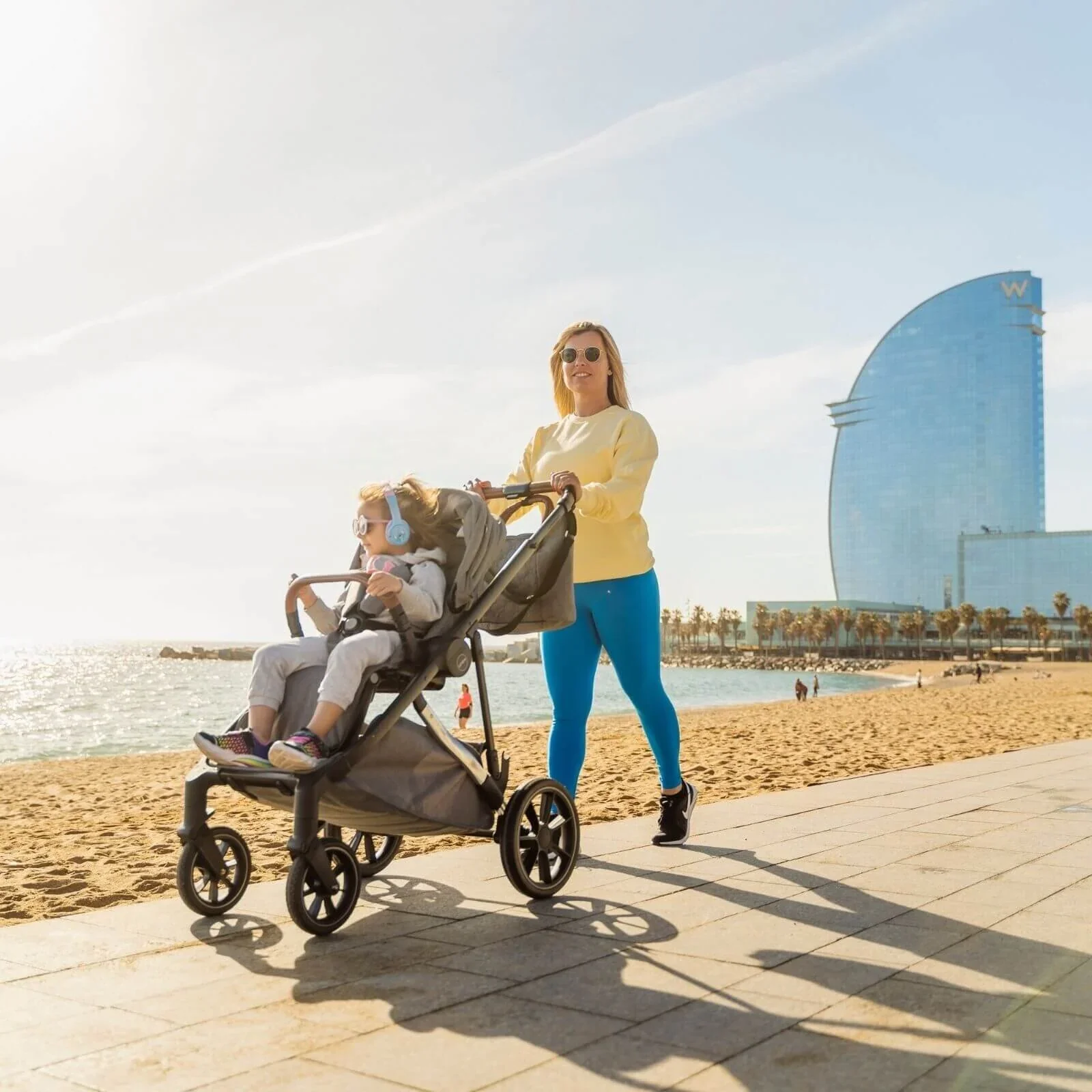 Mee-Go Uno Plus 2-in-1 Pushchair & Pram - Black/Rose - Image 10