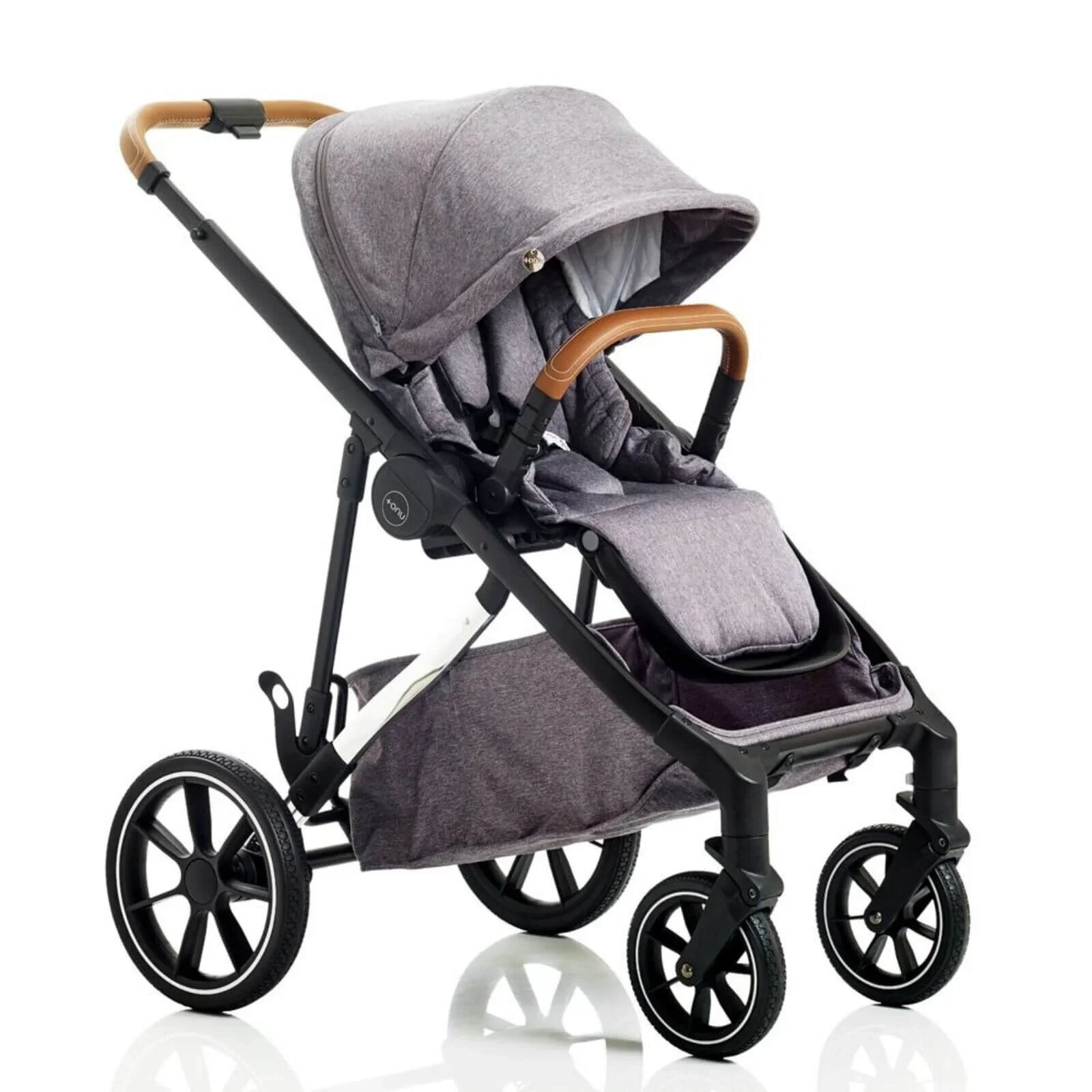 Mee-Go UNO Plus 3-in-1 Travel System - Grey/Chrome - Image 2
