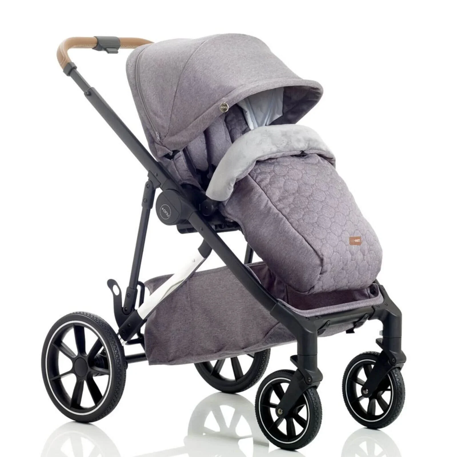 Mee-Go UNO Plus 3-in-1 Travel System - Grey/Chrome - Image 3