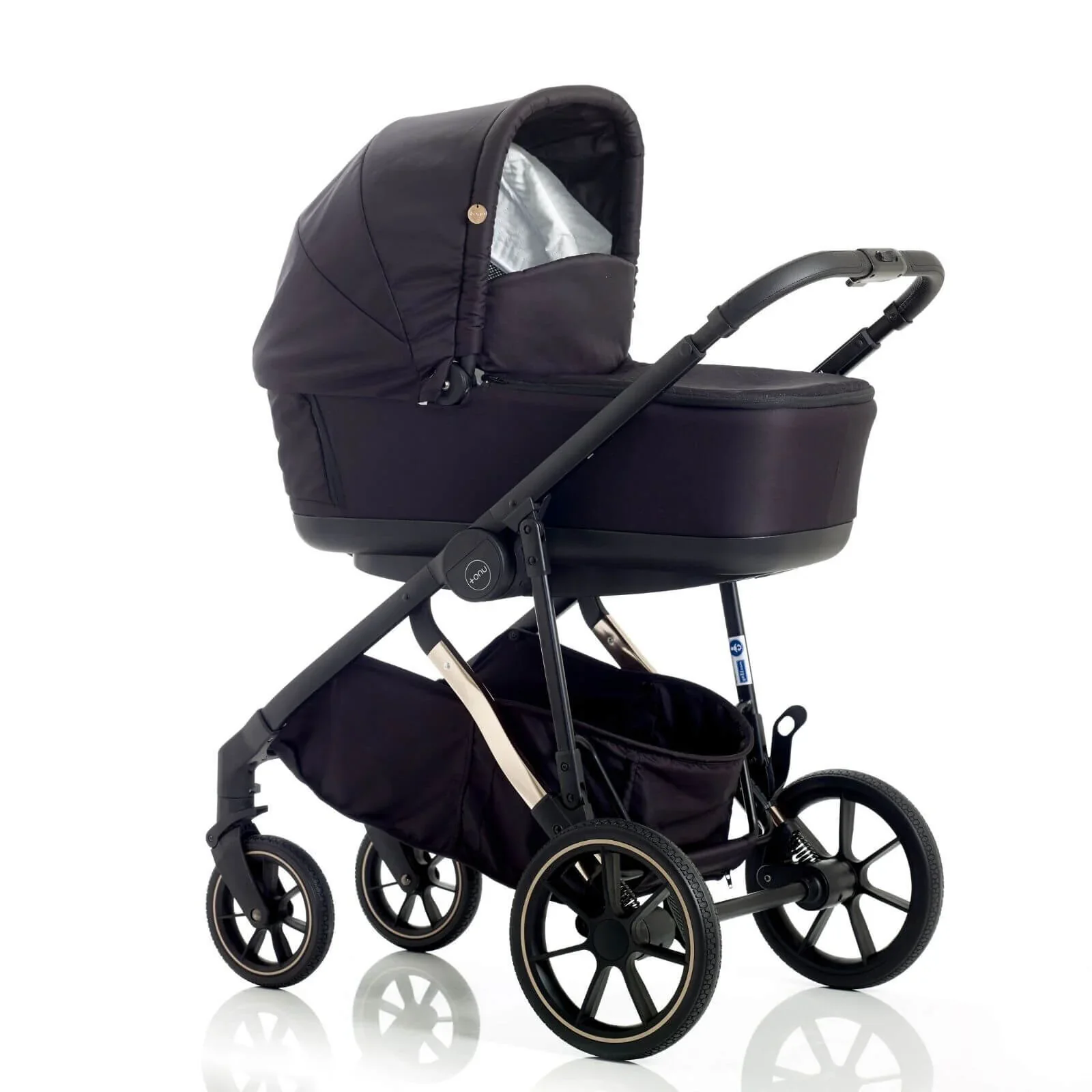 Mee-Go UNO Plus 3-in-1 Travel System - Black/Chrome - Image 4
