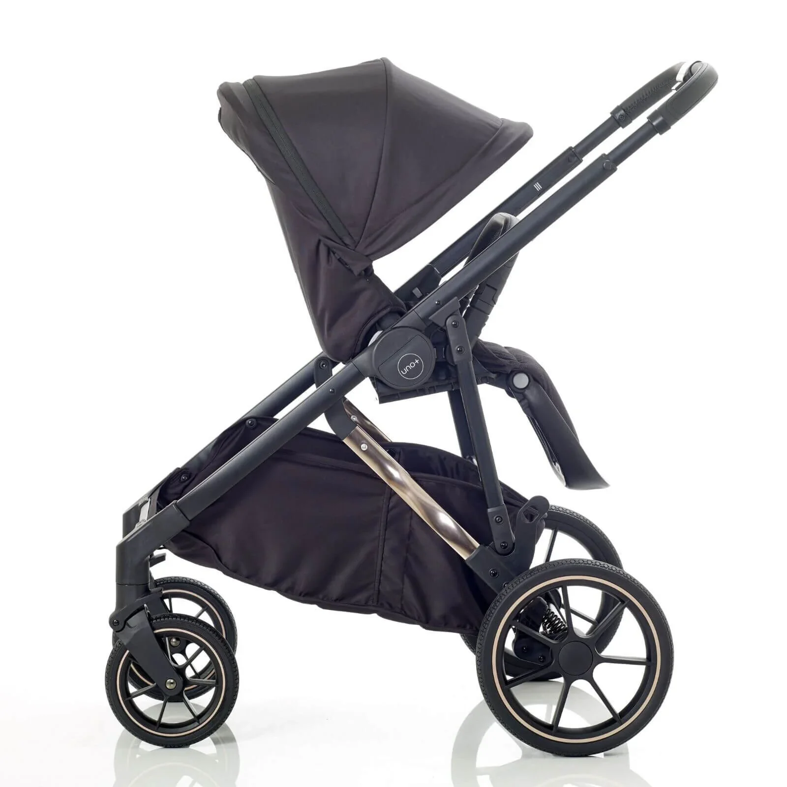 Mee-Go UNO Plus 3-in-1 Travel System - Black/Chrome - Image 5