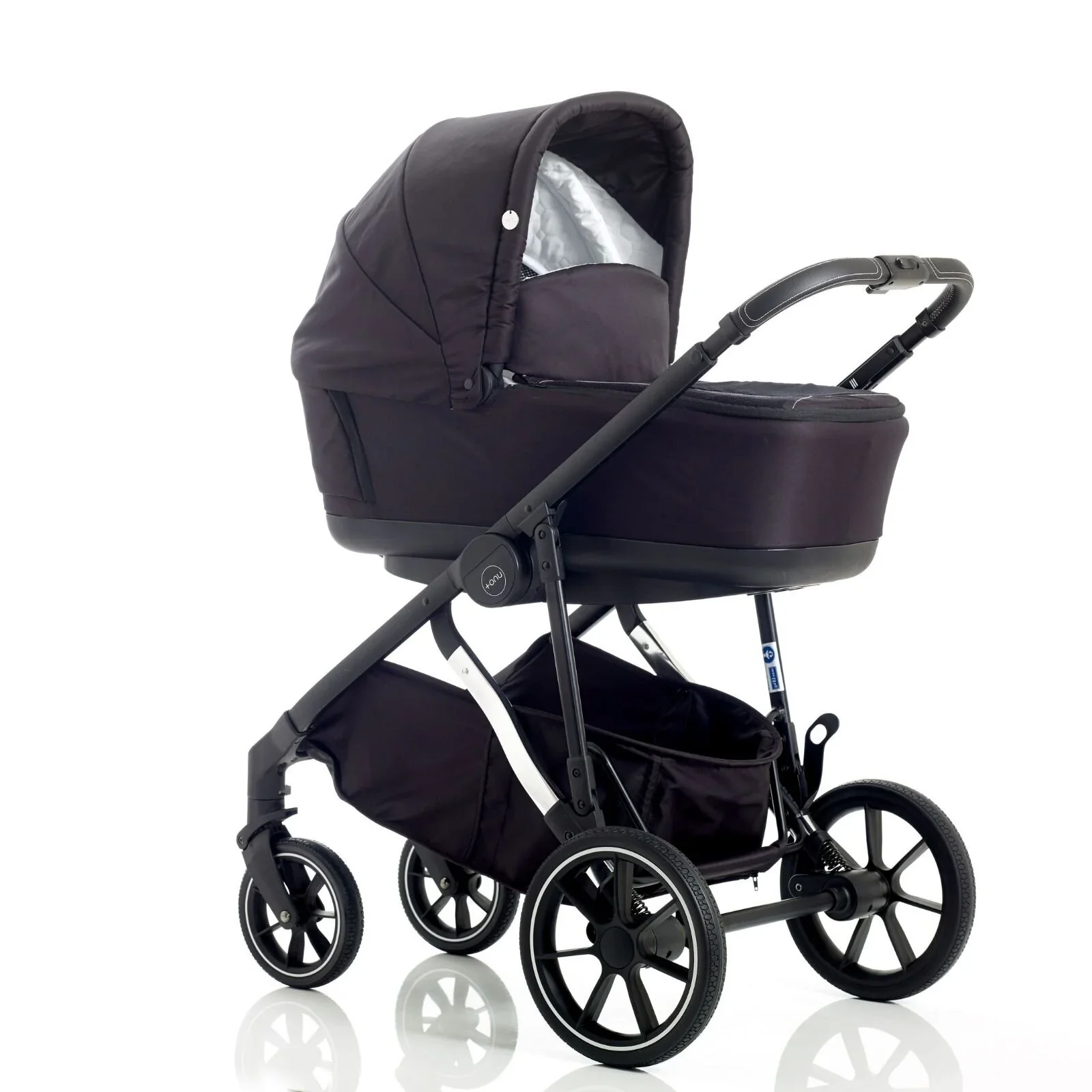 Mee-Go UNO Plus 3-in-1 with ISOFIX Base Travel System - Black/Chrome - Image 4