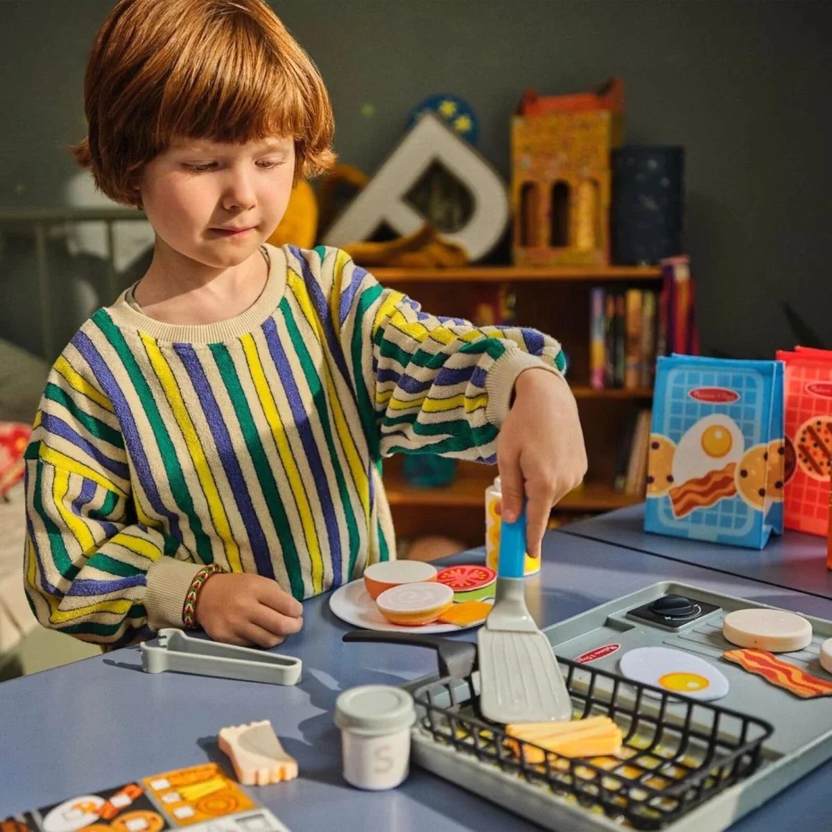 Melissa & Doug Flip & Fry Grill Play Set - Image 12