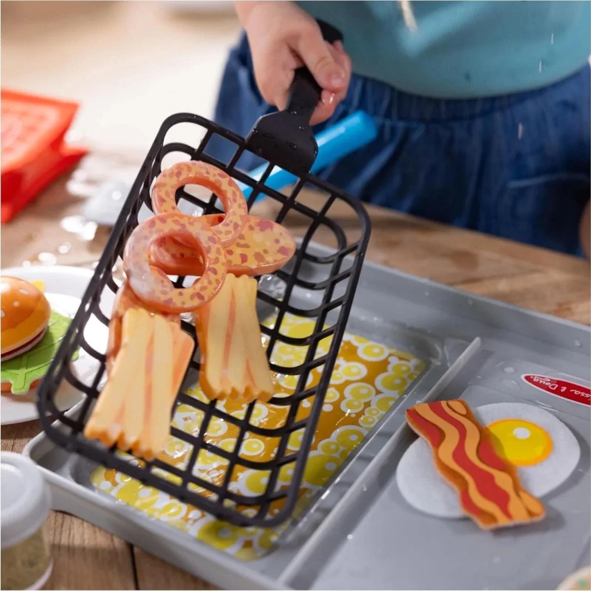 Melissa & Doug Flip & Fry Grill Play Set - Image 7