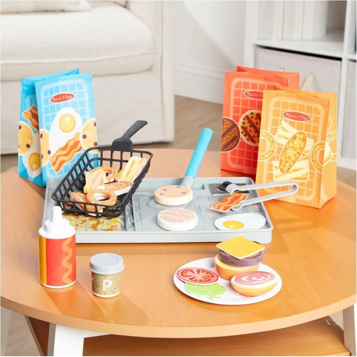 Melissa & Doug Flip & Fry Grill Play Set - Image 8