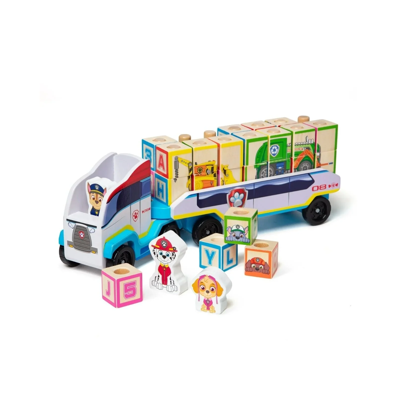 Melissa & Doug Paw Patrol ABC Block Truck - Image 2
