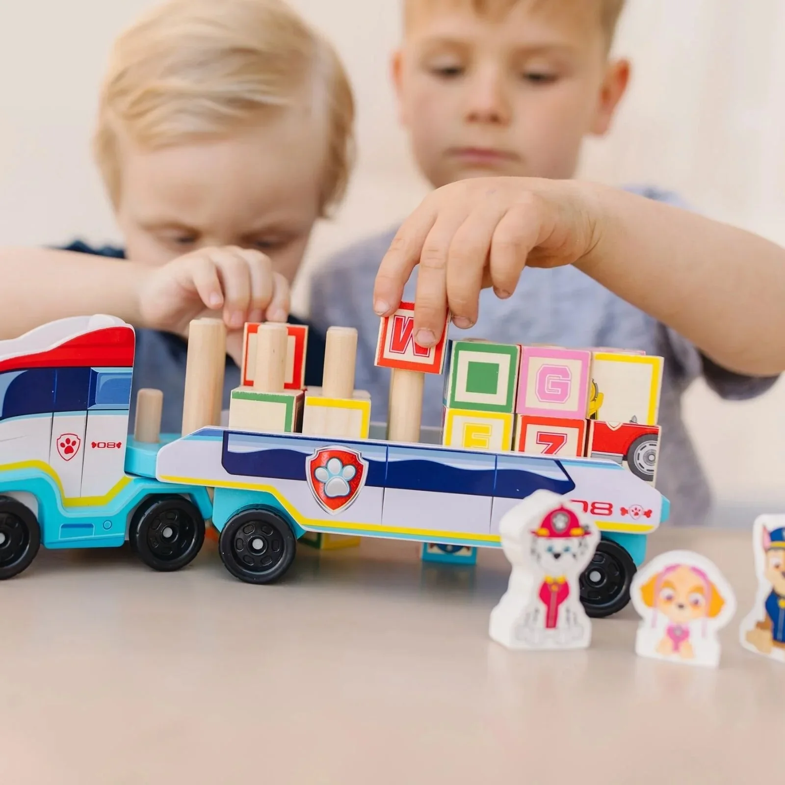 Melissa & Doug Paw Patrol ABC Block Truck - Image 7