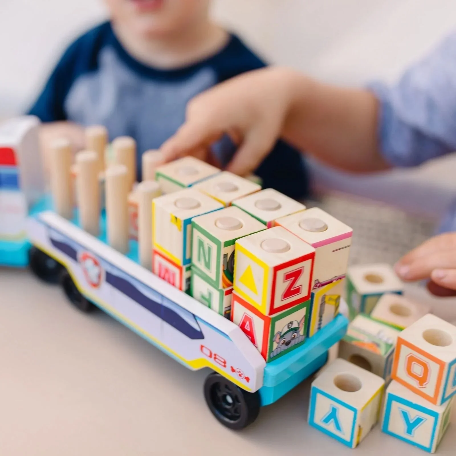 Melissa & Doug Paw Patrol ABC Block Truck - Image 8
