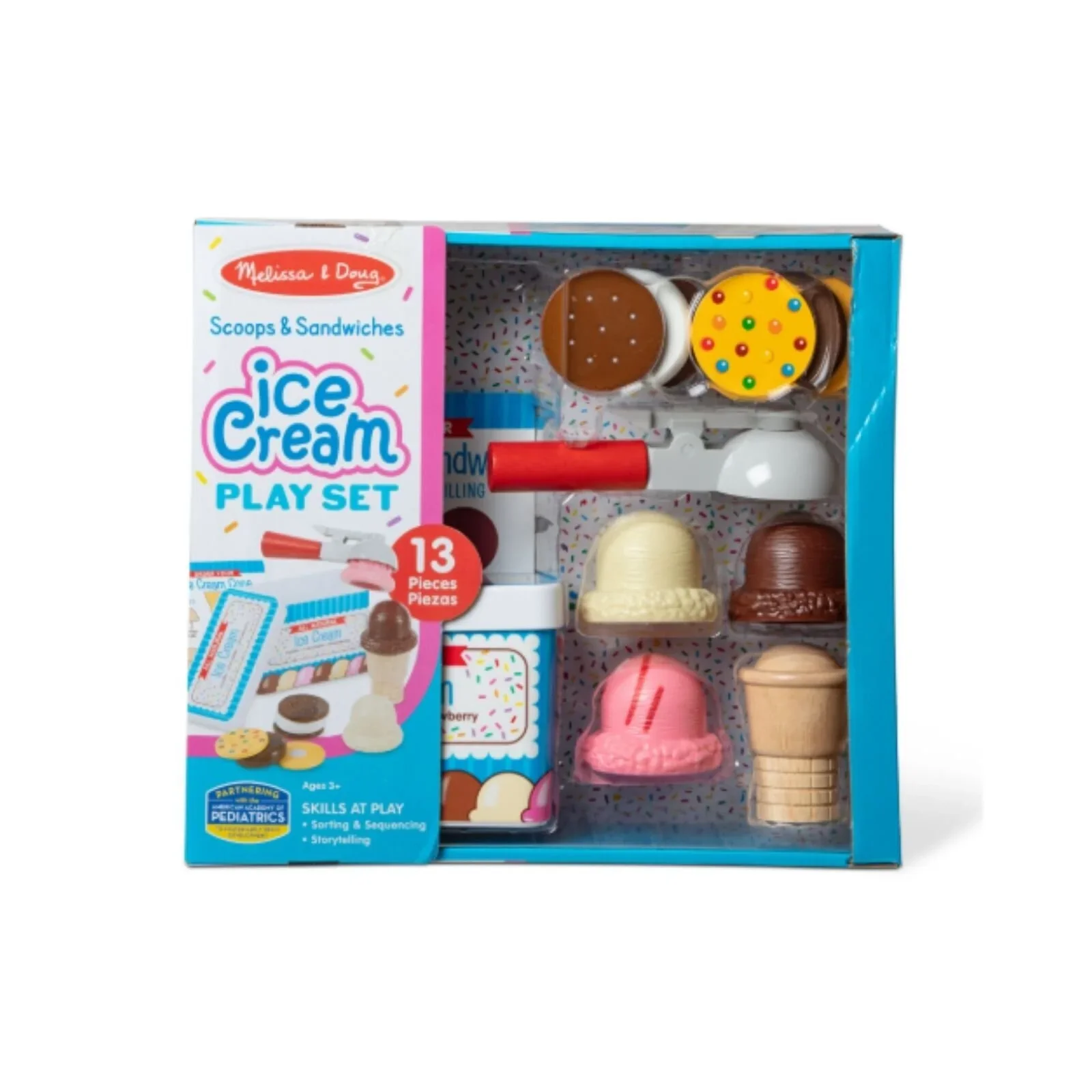 Melissa & Doug Scoop & Sandwiches Ice Cream Playset - Image 5