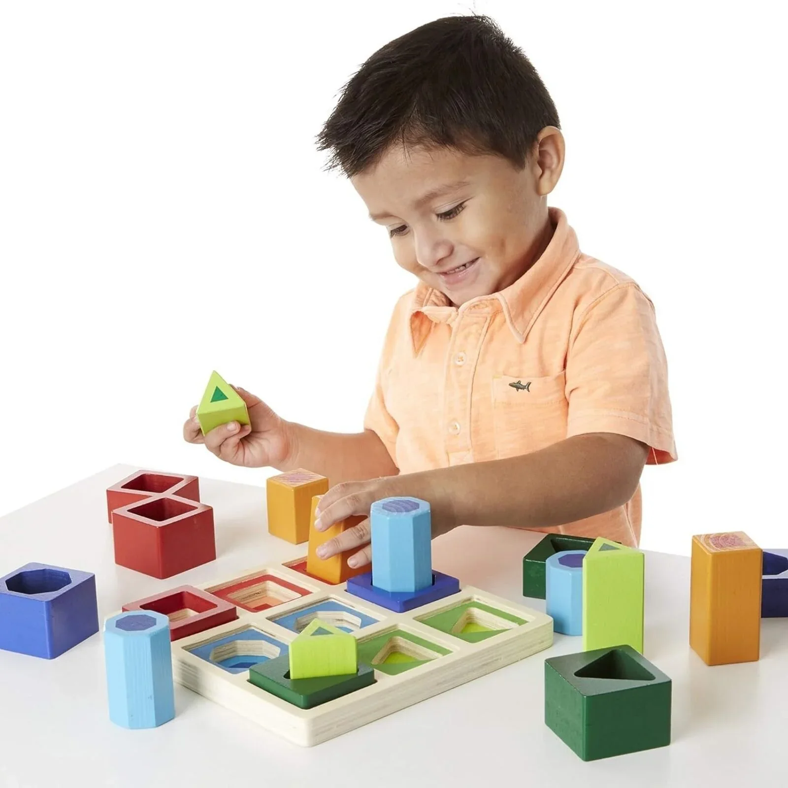Melissa & Doug Shape Sequence Wooden Sorting Set - Image 4