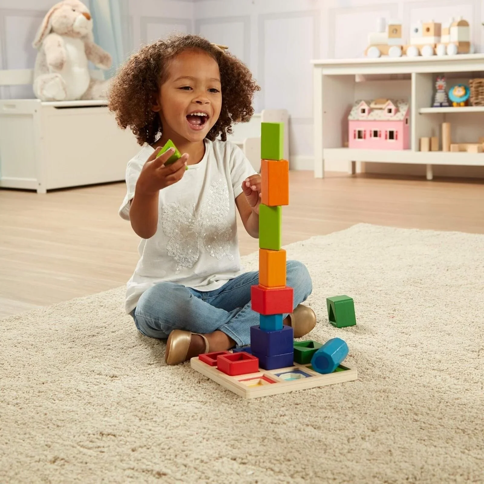 Melissa & Doug Shape Sequence Wooden Sorting Set - Image 5