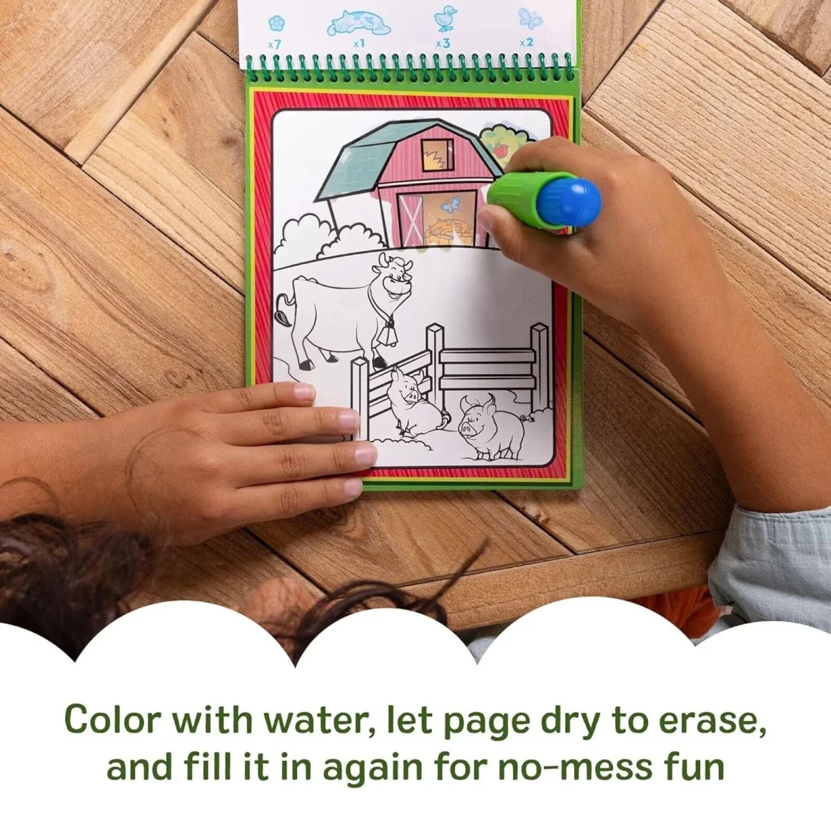 Melissa & Doug Water Wow Animals Coloring Book - Image 2