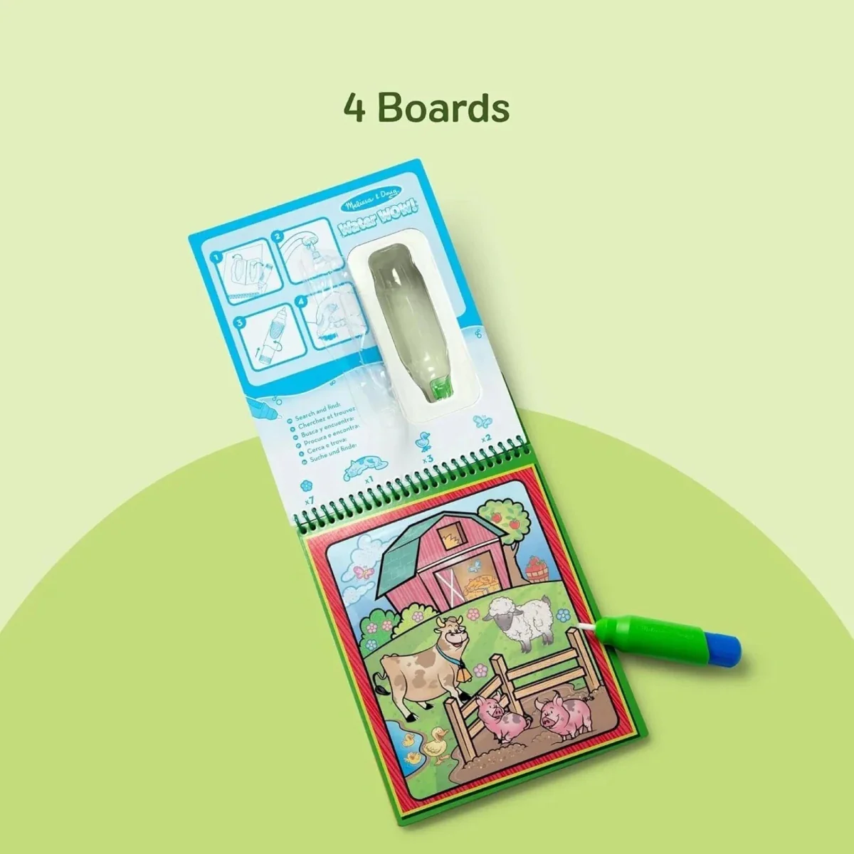 Melissa & Doug Water Wow Animals Coloring Book - Image 5