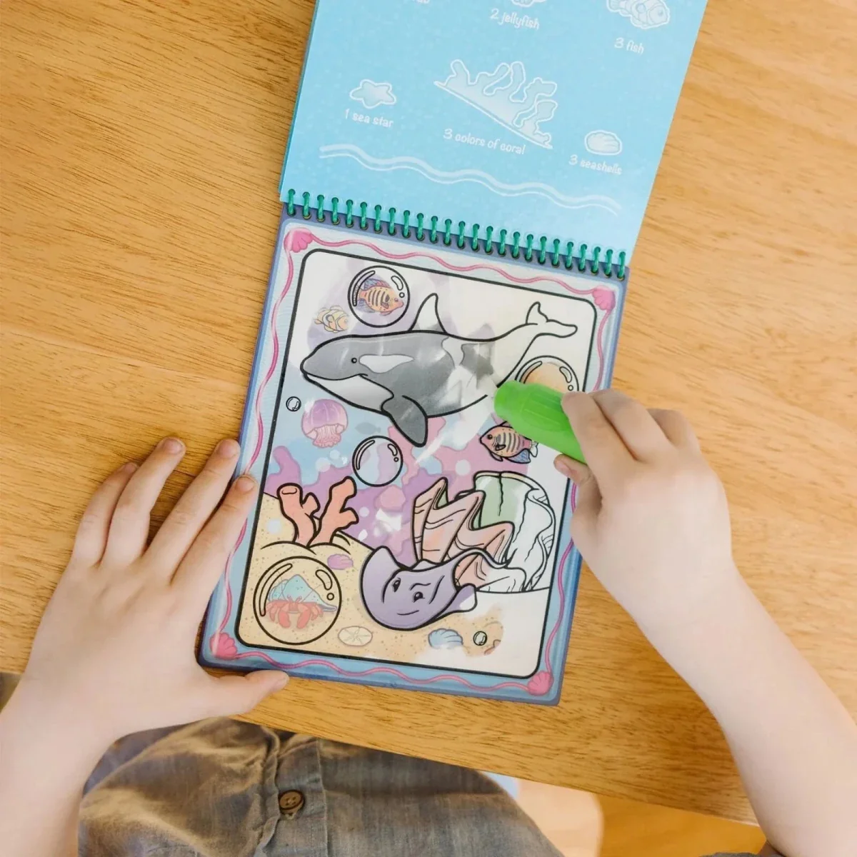 Melissa & Doug Water Wow Animals Coloring Book - Image 9