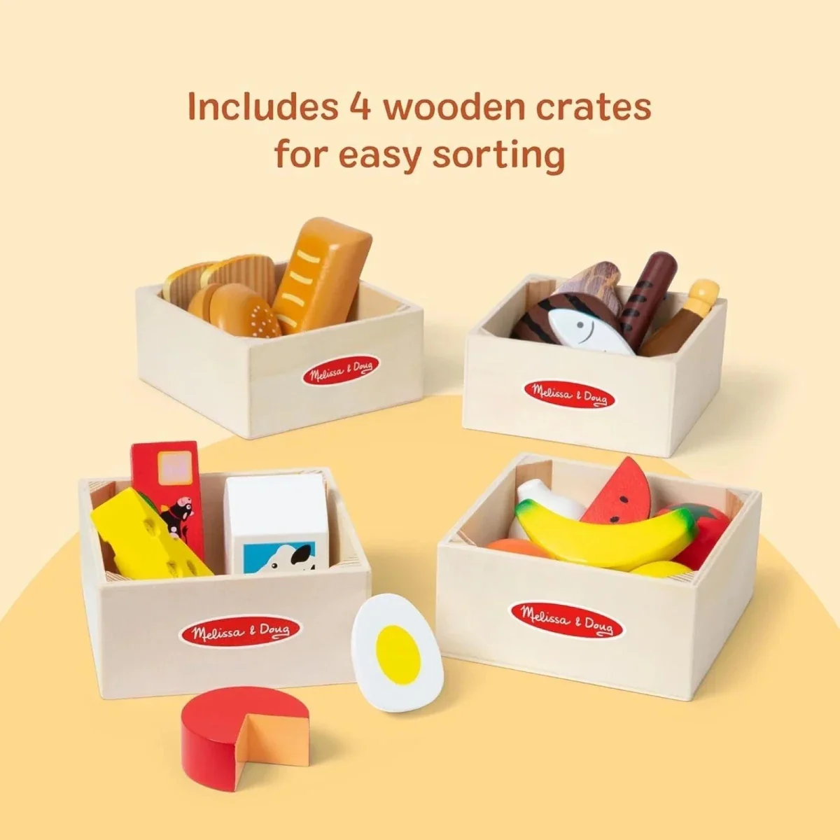 Melissa & Doug Wooden Food Set 21 pcs - Image 6