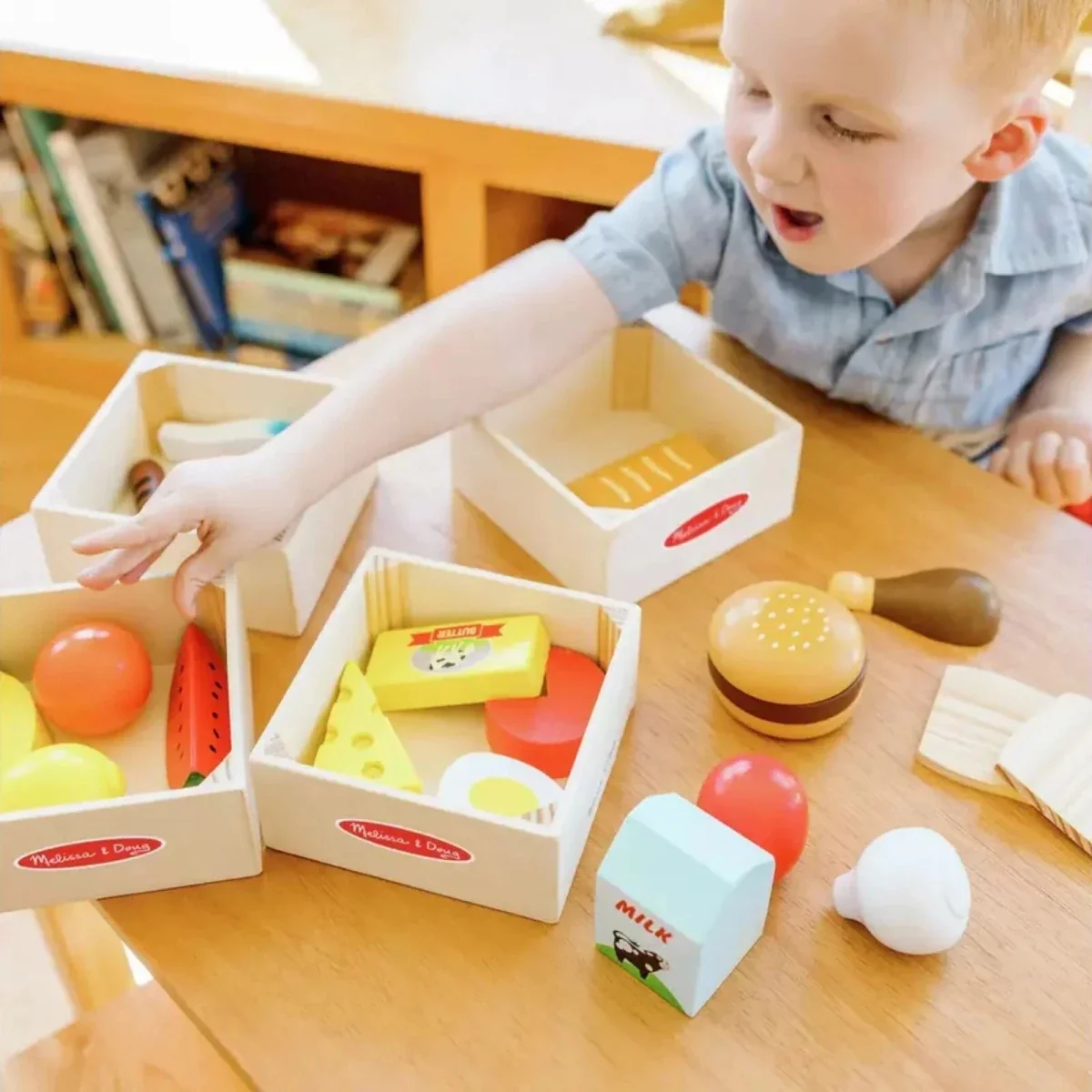Melissa & Doug Wooden Food Set 21 pcs - Image 8