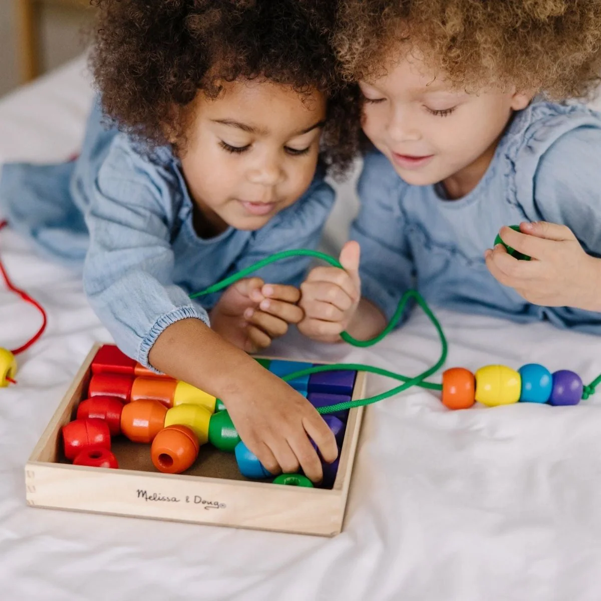 Melissa & Doug Wooden Jumbo Lacing Beads - Image 6