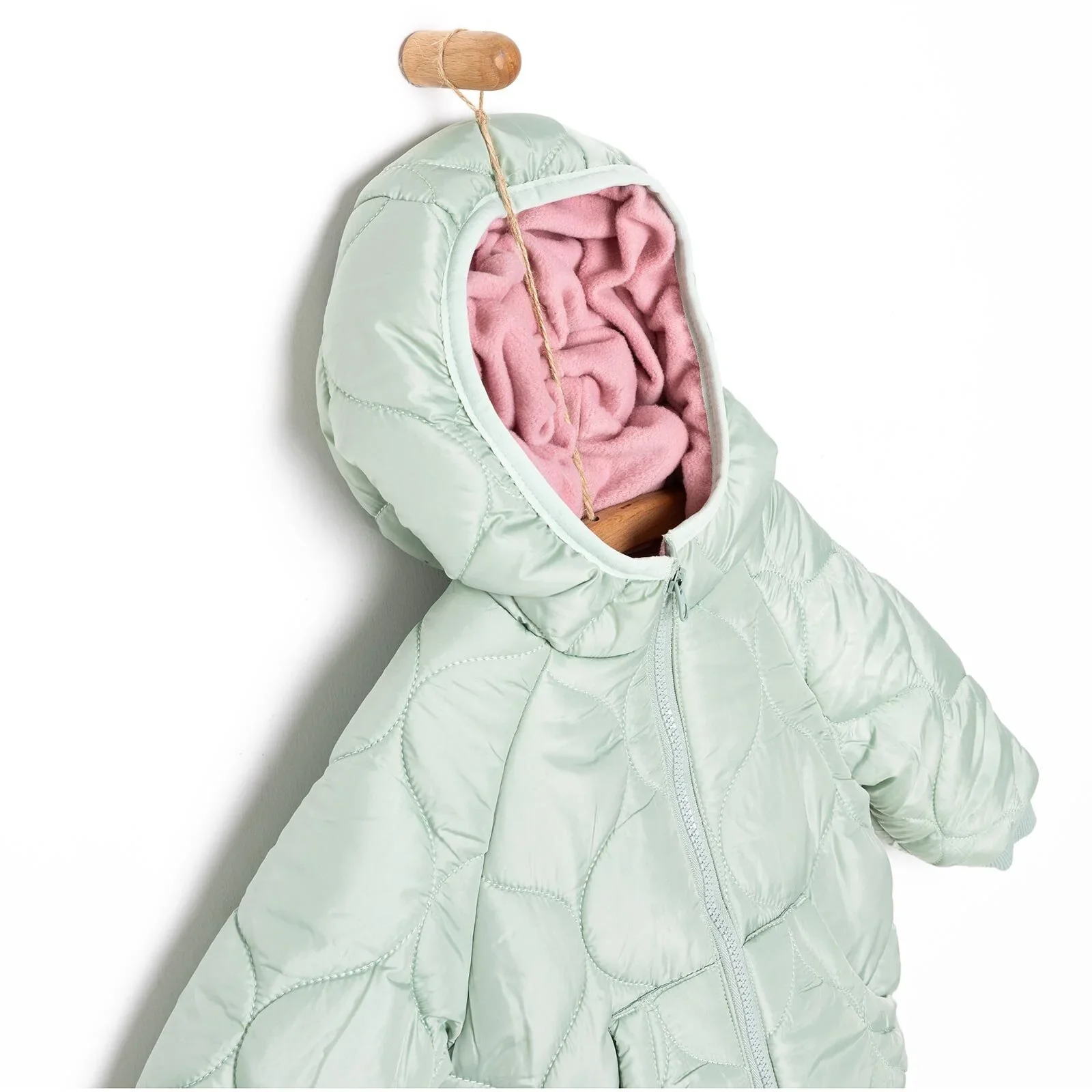 Midimod Basic Girl Quilted Coat - Multicolour - Image 4