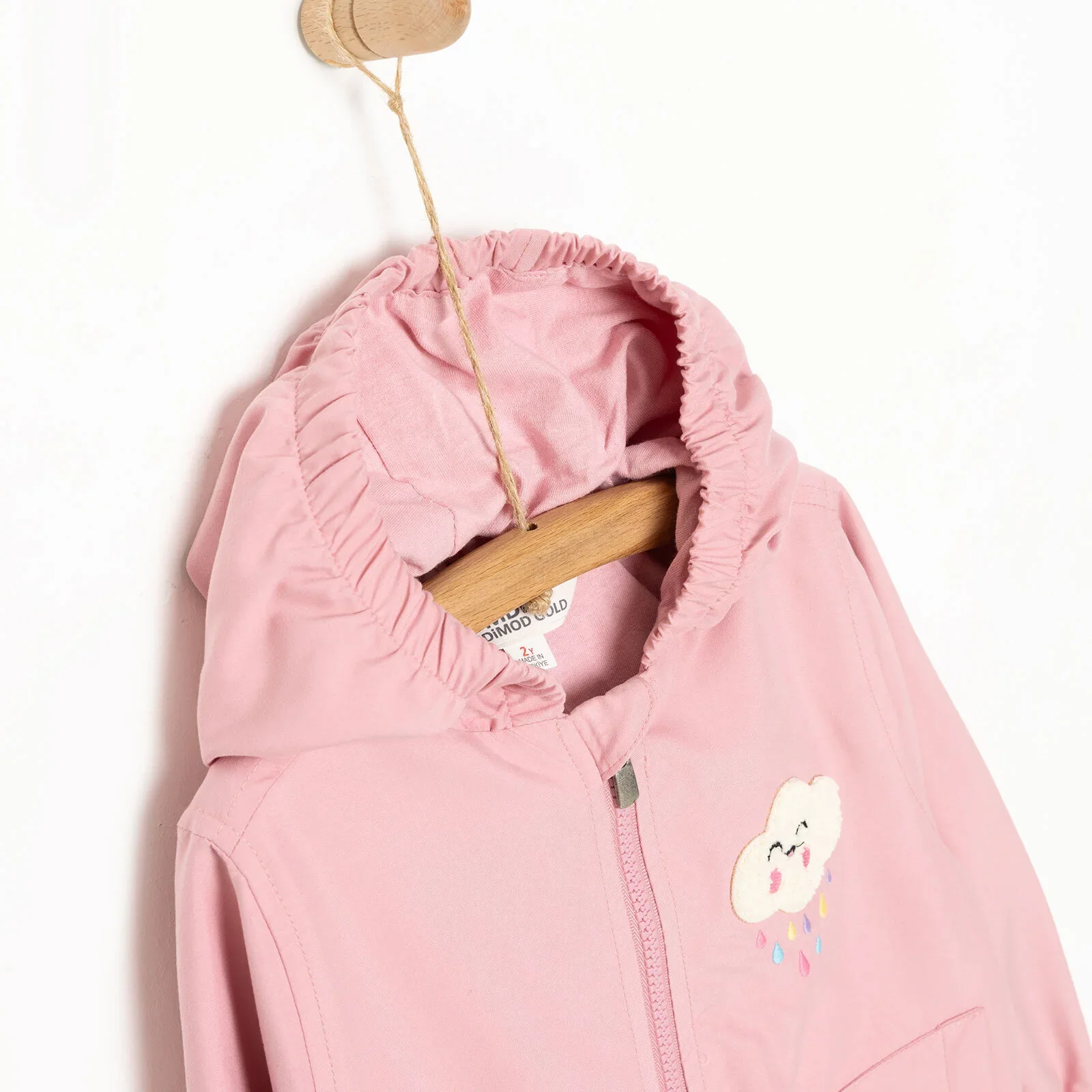 Midimod Girl Raincoat - Pink - Image 3