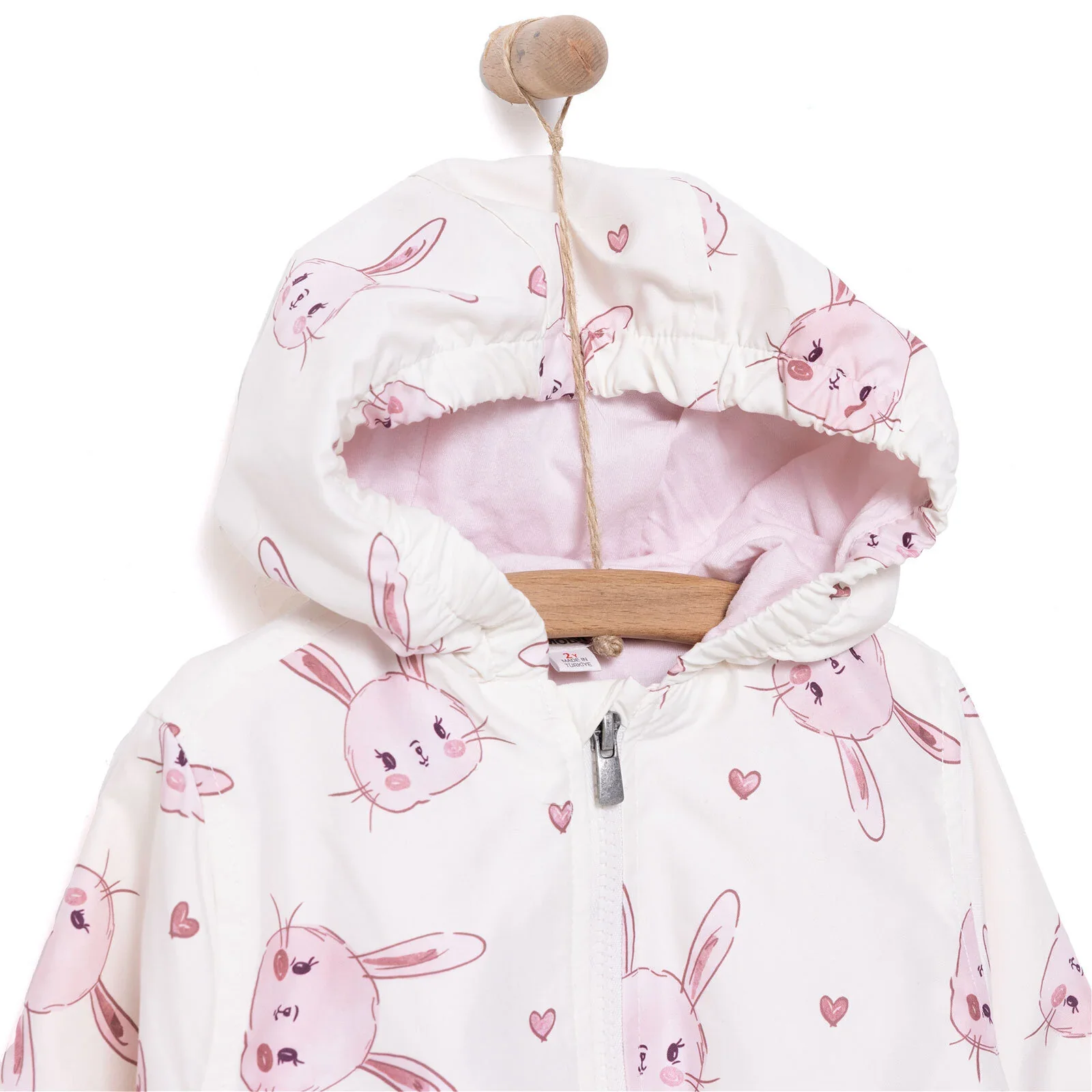 Midimod Girl Raincoat - Ecru - Image 10