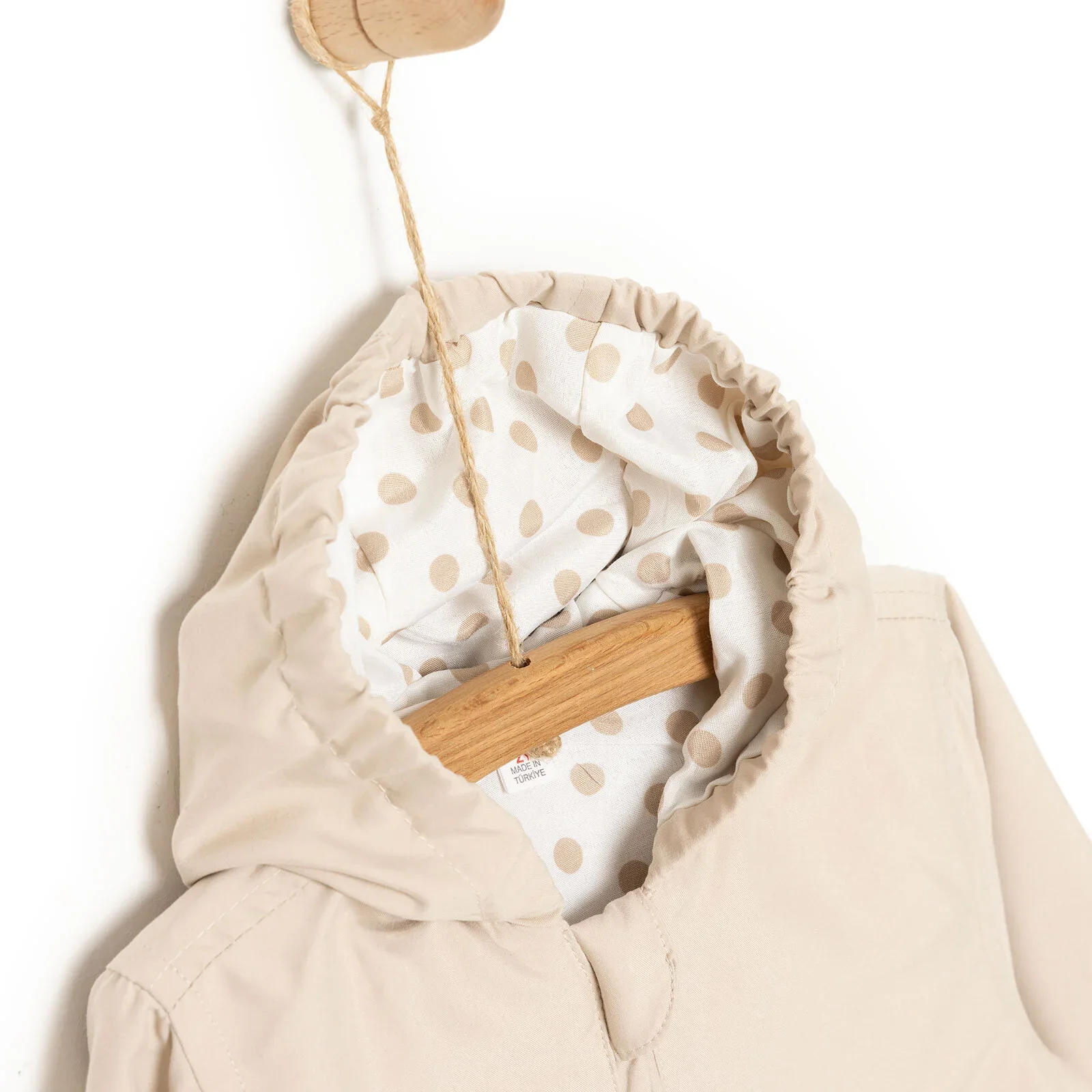 Midimod Girl Raincoat - Beige - Image 3