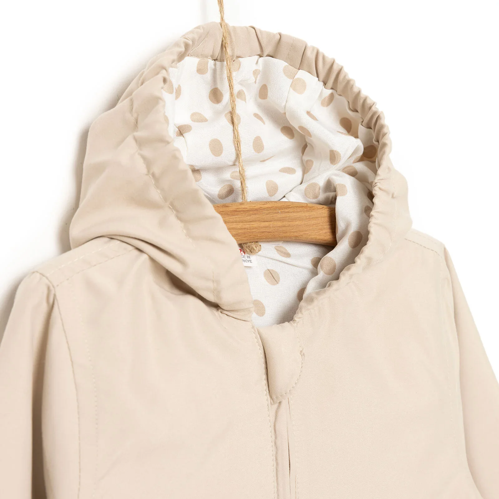 Midimod Girl Raincoat - Beige - Image 4