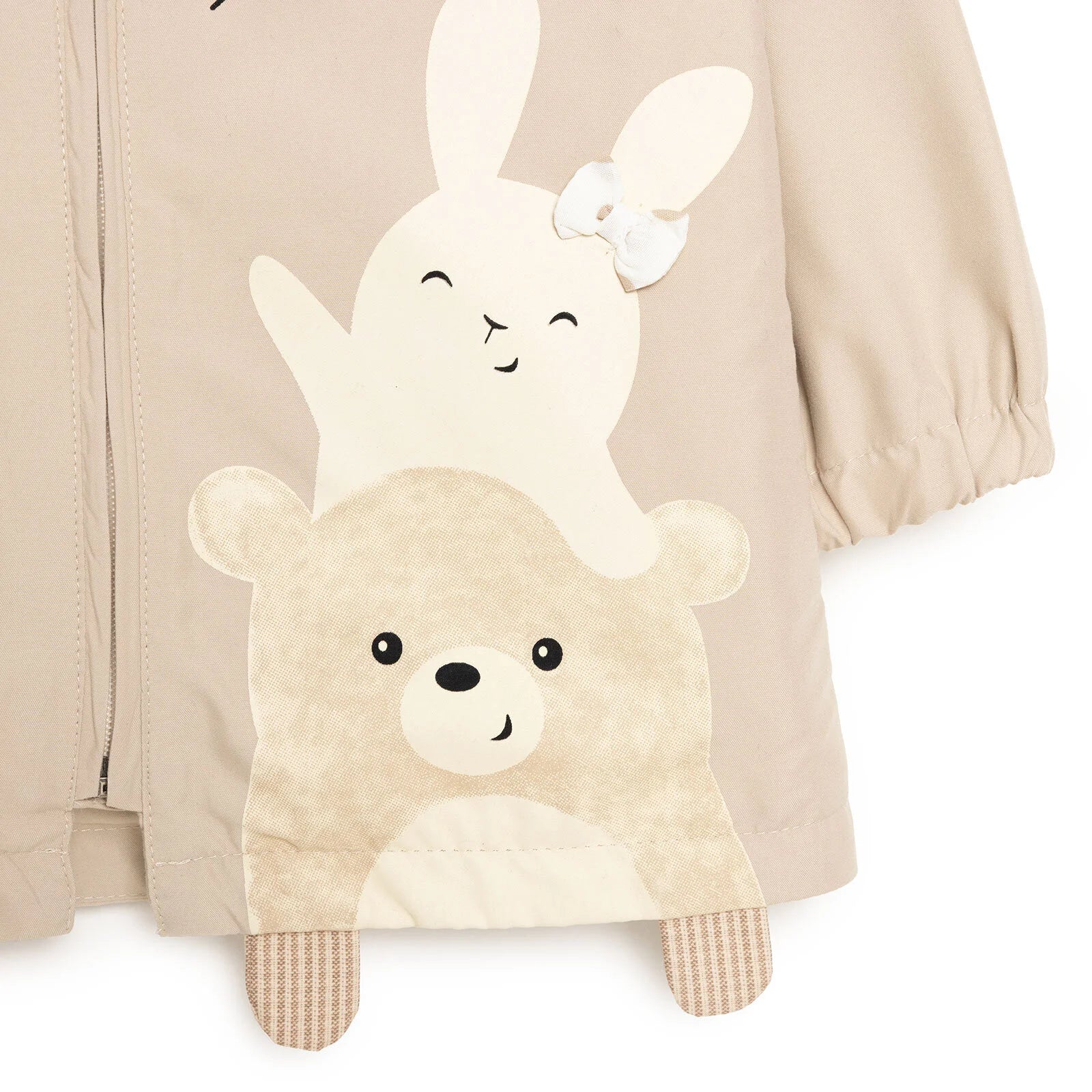 Midimod Girl Raincoat - Beige - Image 5