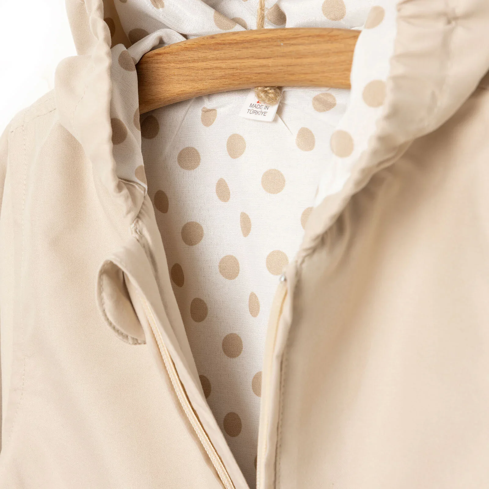 Midimod Girl Raincoat - Beige - Image 8