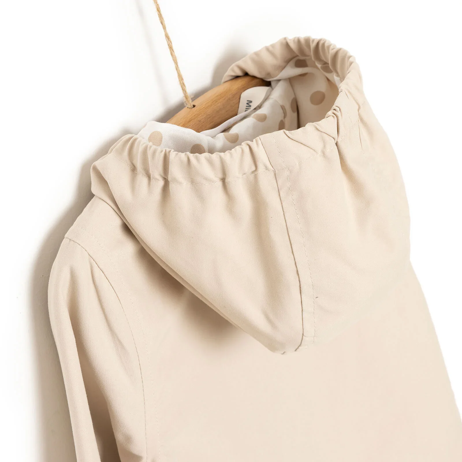Midimod Girl Raincoat - Beige - Image 9