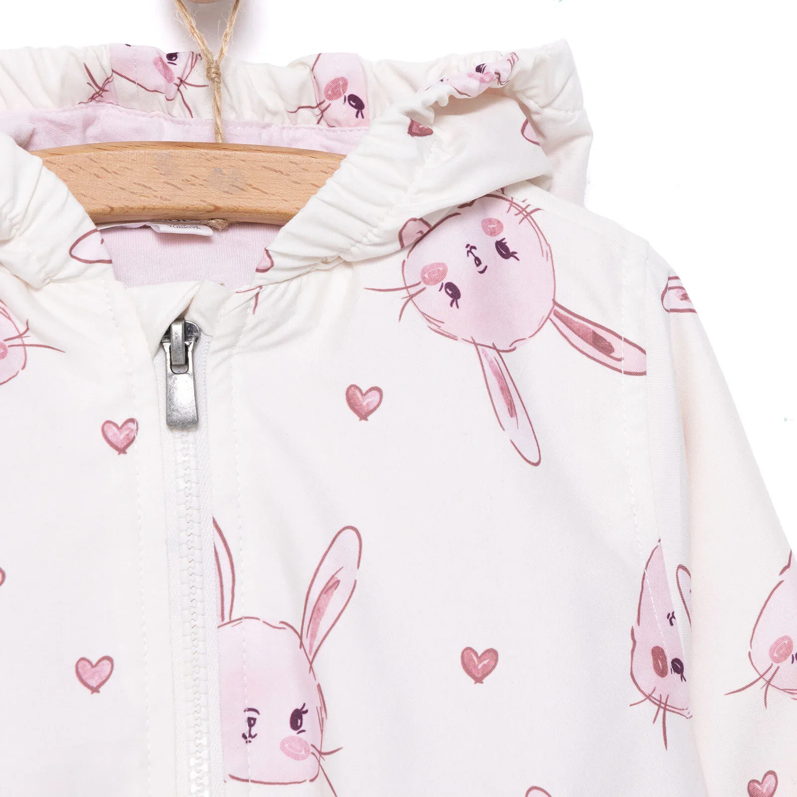 Midimod Girl Raincoat - Ecru - Image 4