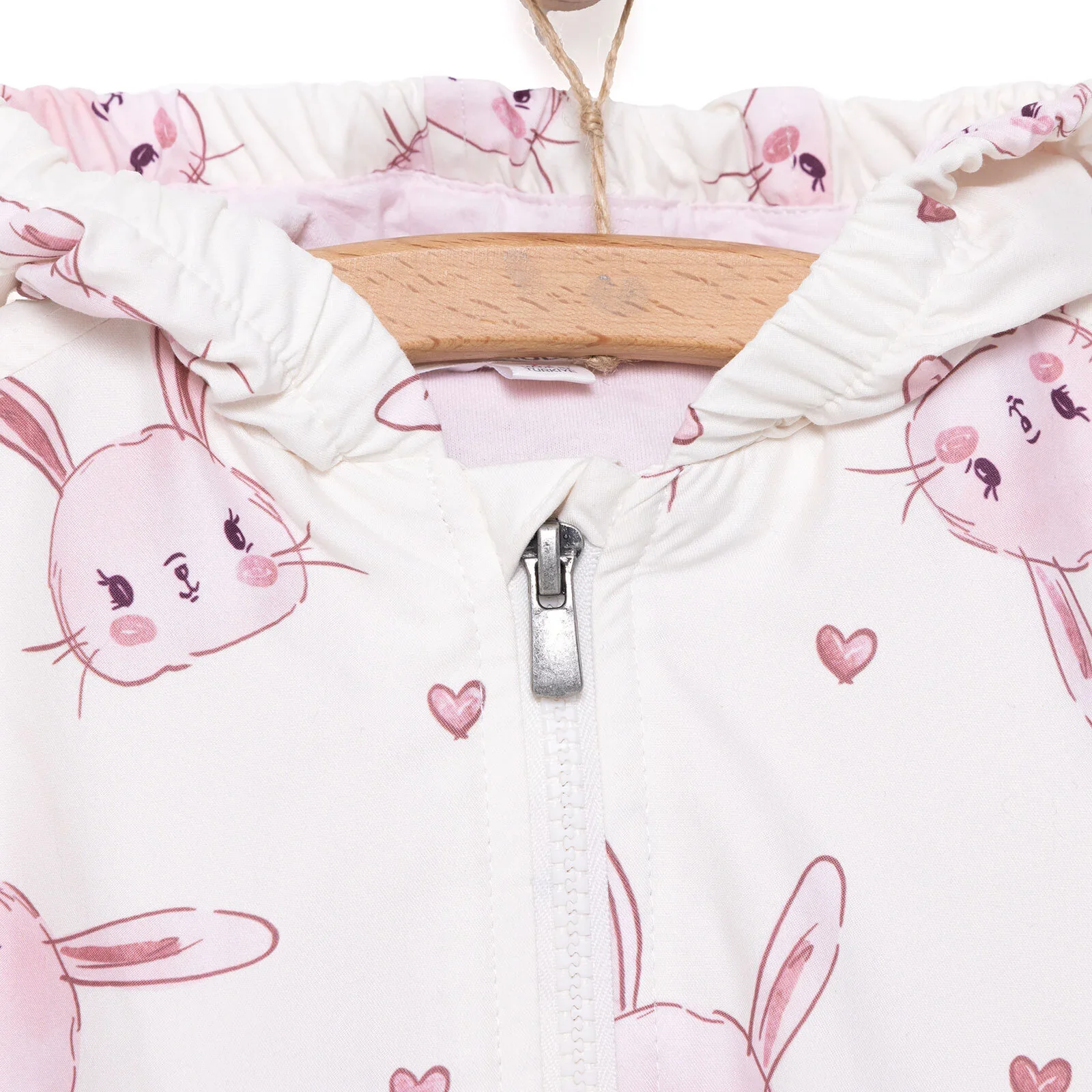 Midimod Girl Raincoat - Ecru - Image 7